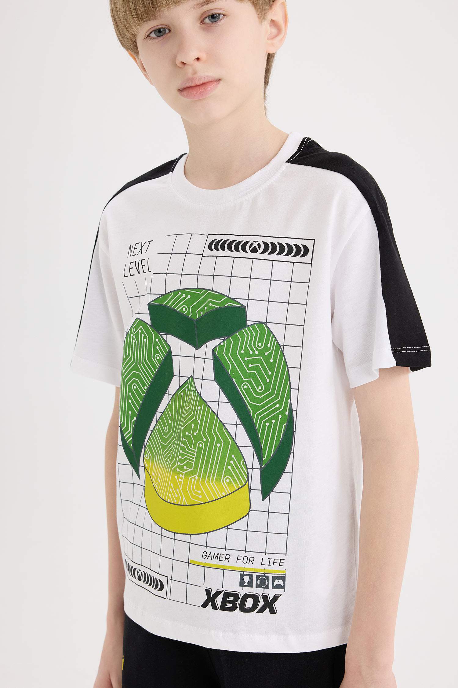 Детский комплект для мальчика Xbox из 2 предметов с короткими рукавами и шортами на резинке