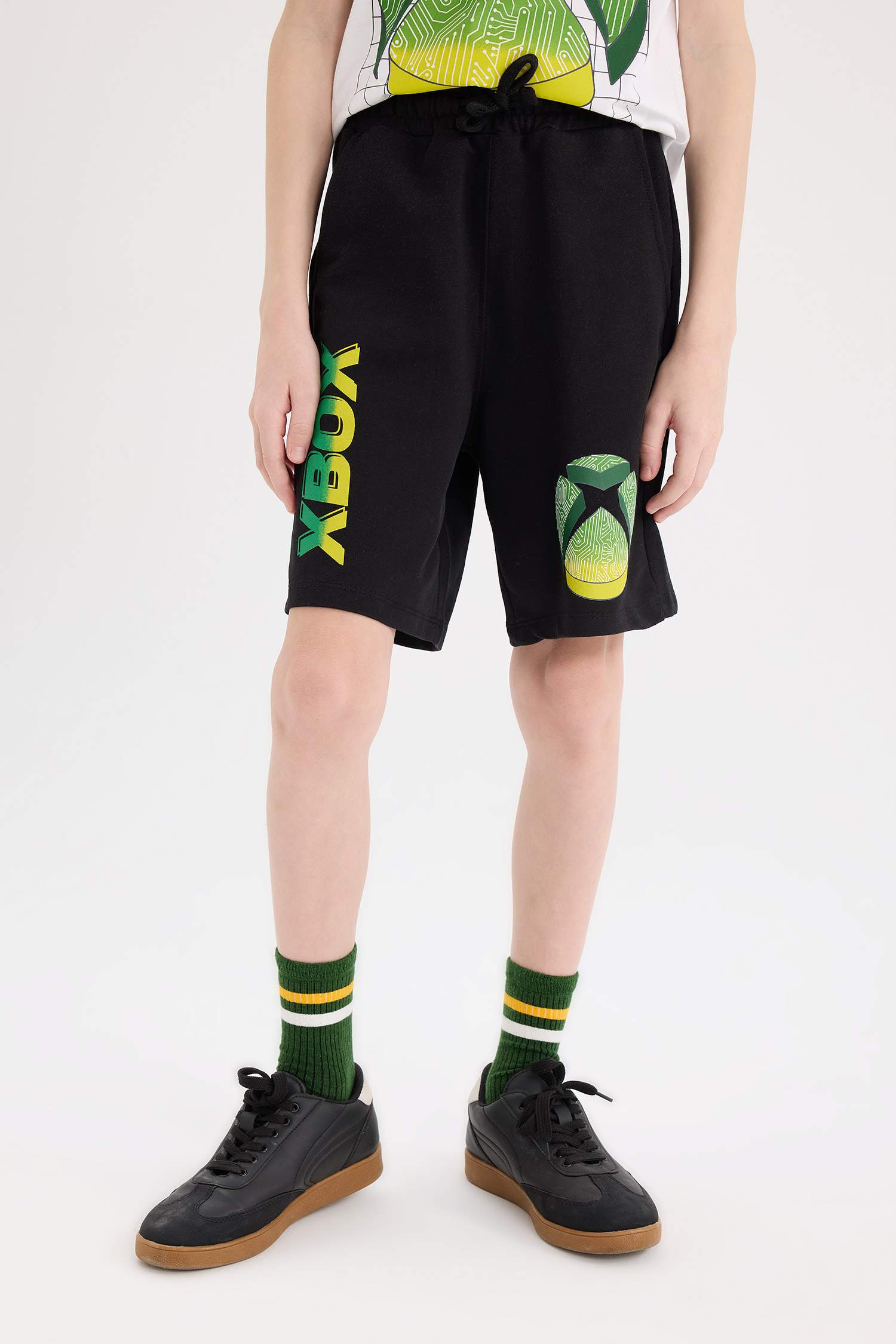 Детский комплект для мальчика Xbox из 2 предметов с короткими рукавами и шортами на резинке