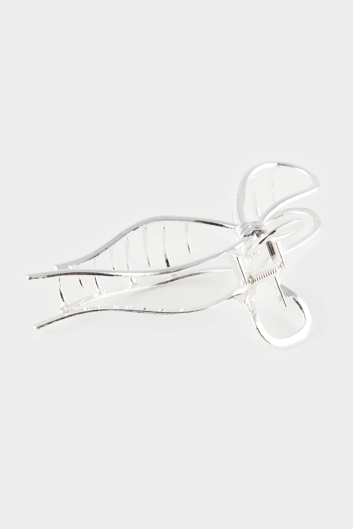 مشبك شعر فضي فيونكة نسائي