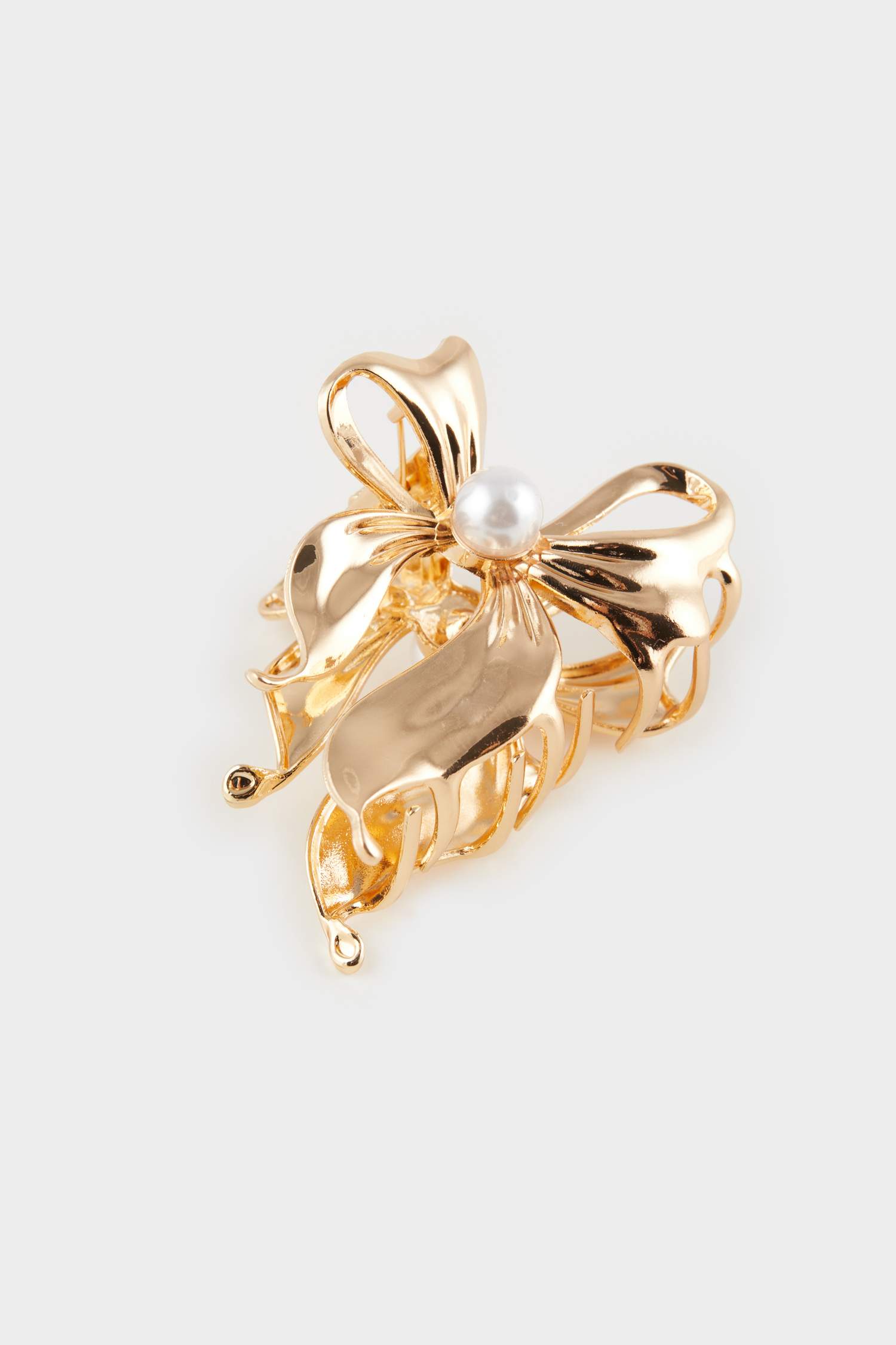 Kadın İncili Gold Kurdele Mandal Toka