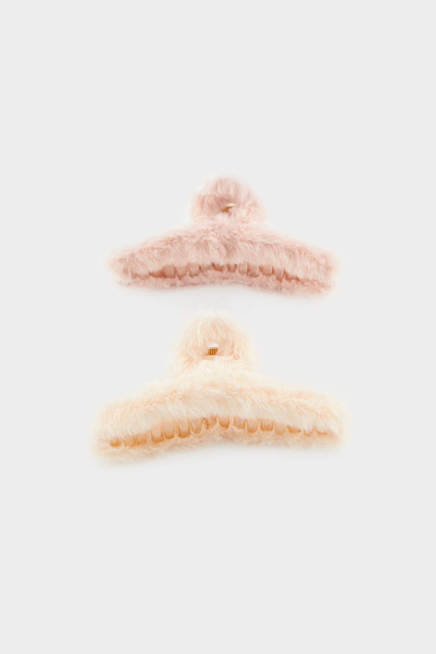 مشبك شعر نسائي فرو - قطعتين