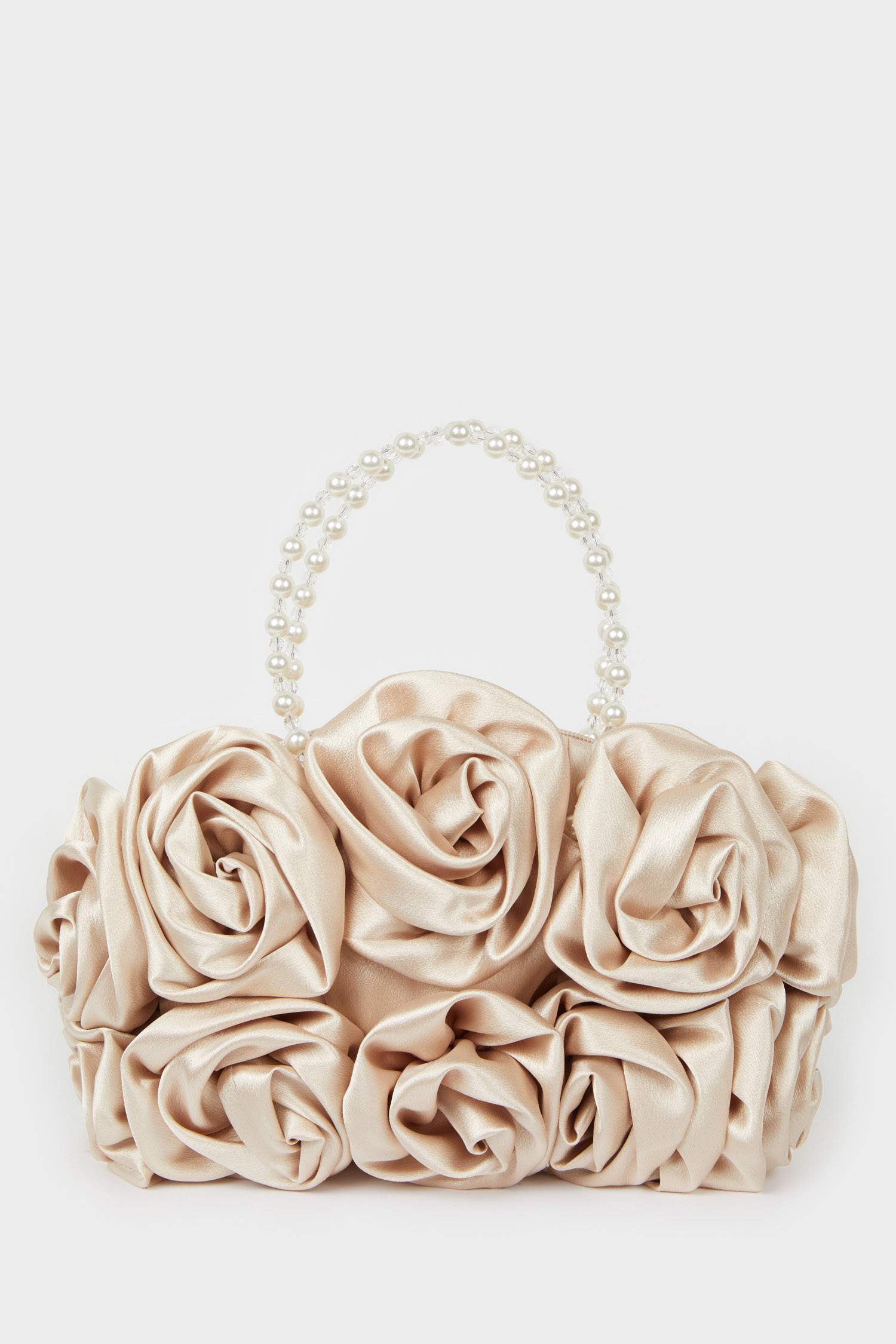 DCEY x DeFacto Kadın Saten Güllü Baget Çanta