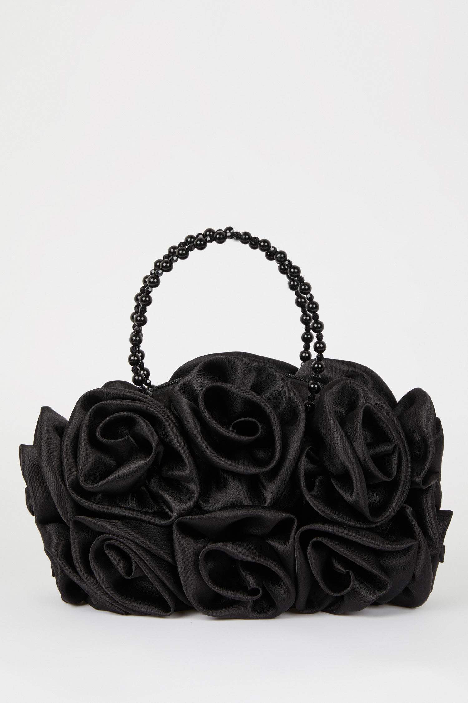 DCEY x DeFacto Kadın Saten Güllü Baget Çanta