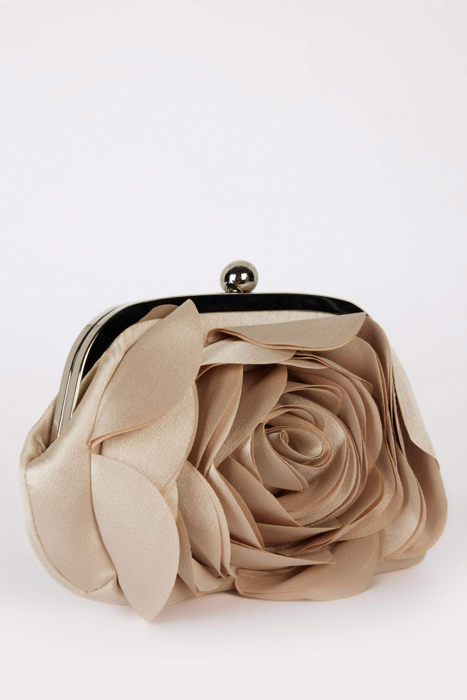 DCEY x DeFacto Kadın Saten Güllü El Çantası