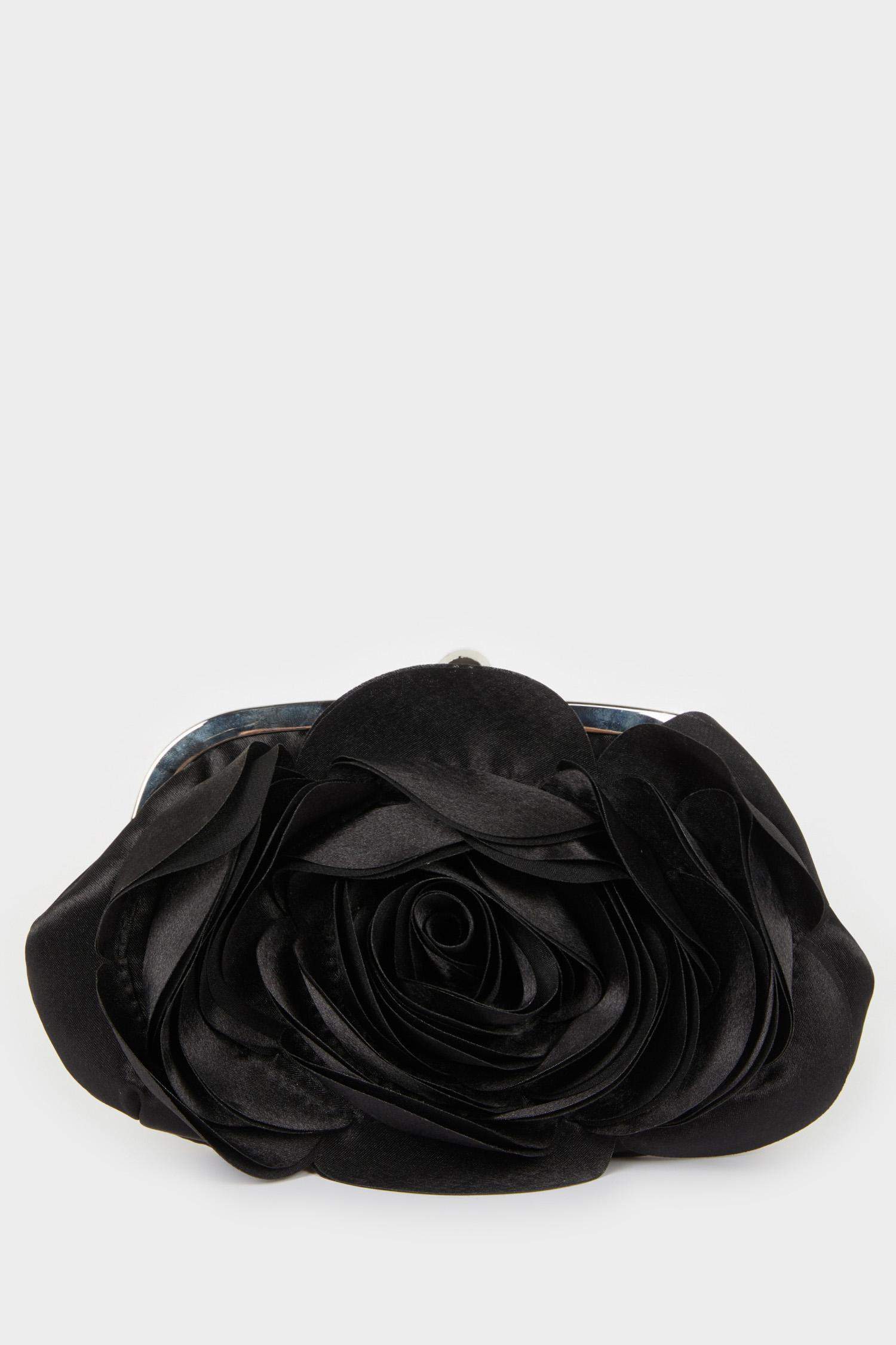 DCEY x DeFacto Kadın Saten Güllü El Çantası