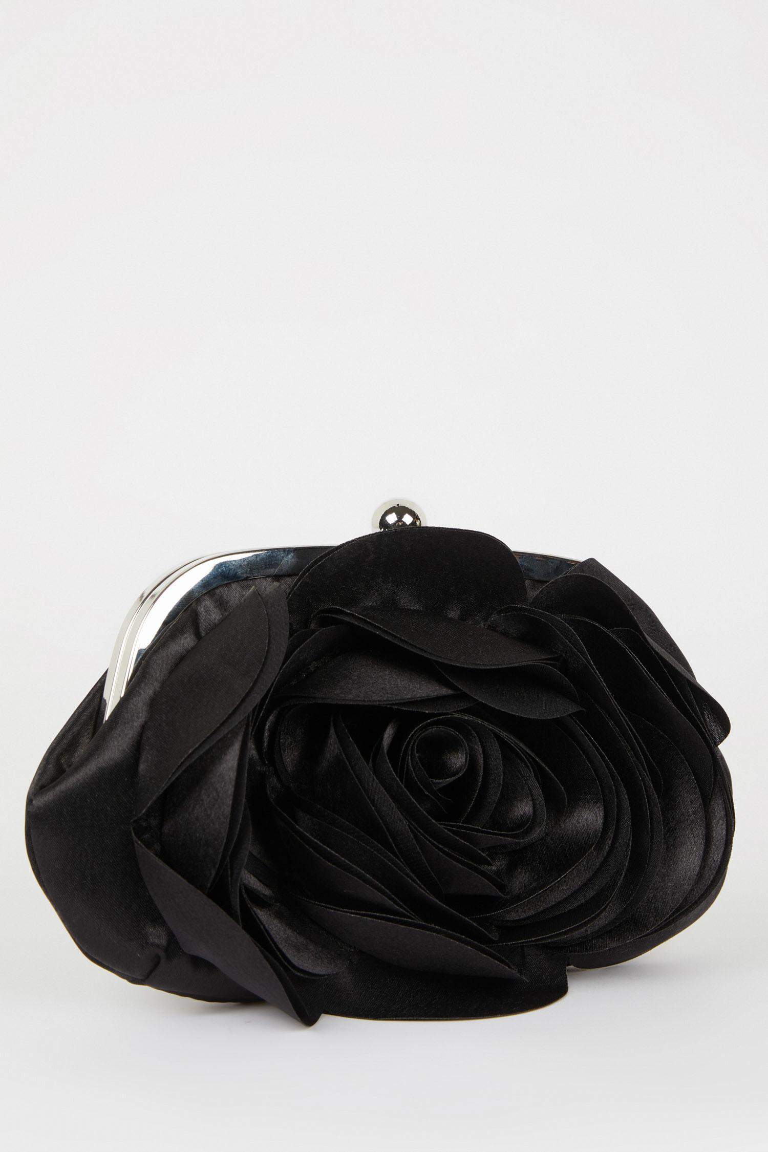 DCEY x DeFacto Kadın Saten Güllü El Çantası