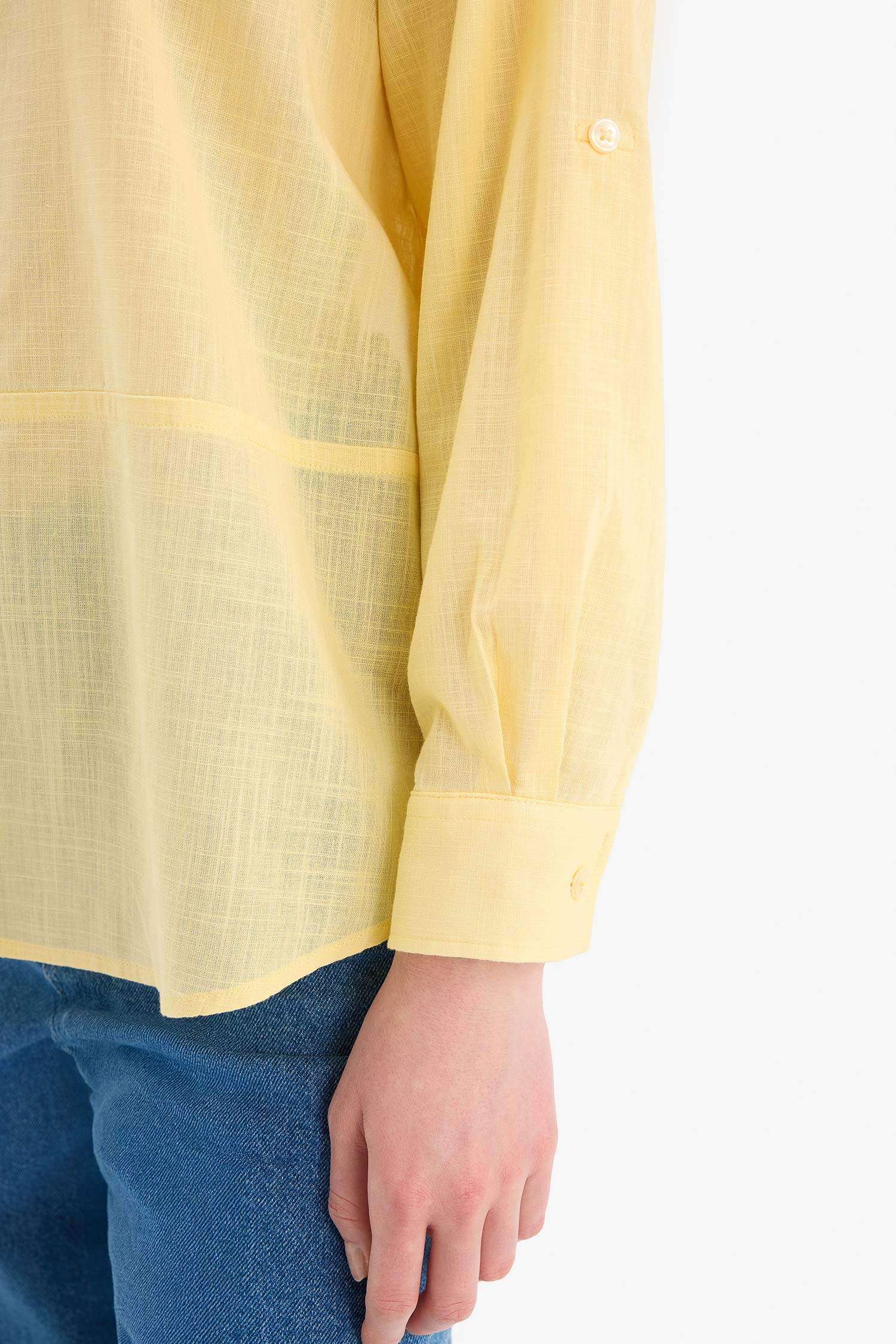 قميص طويل محجبات قطن قصة عادية