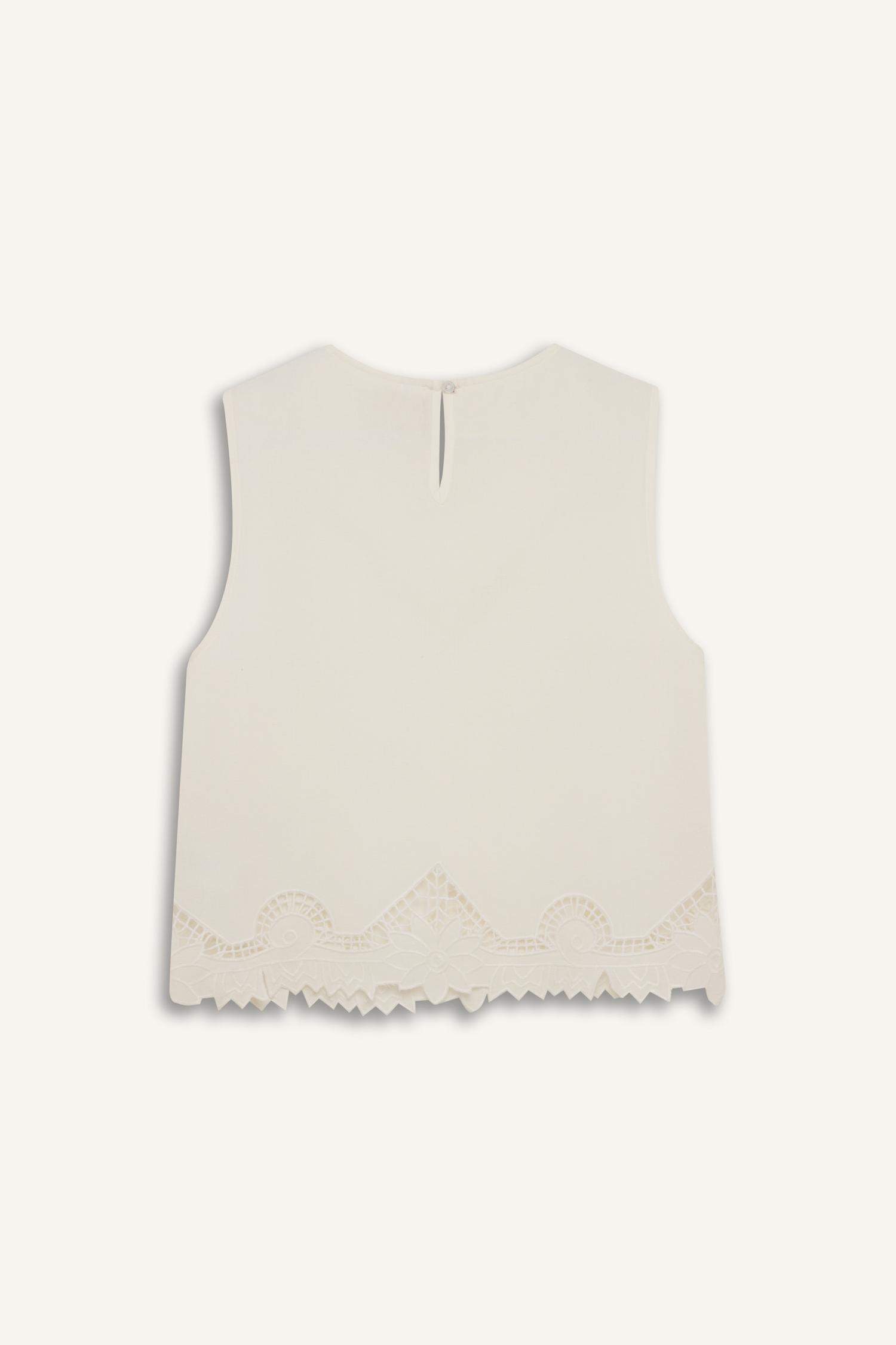 Regular Fit Pamuklu Kolsuz Üst