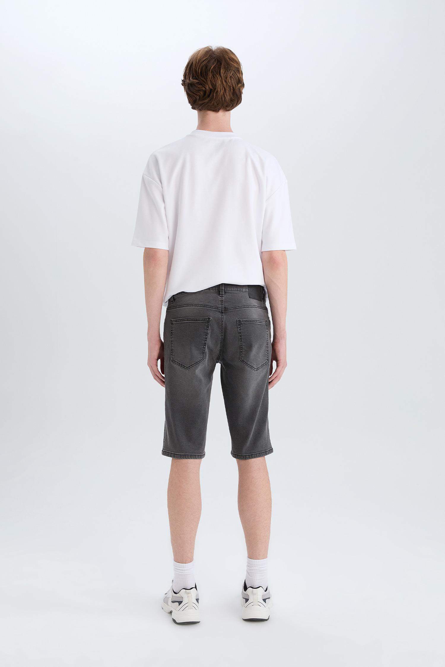 Джинсовые шорты-бермуды