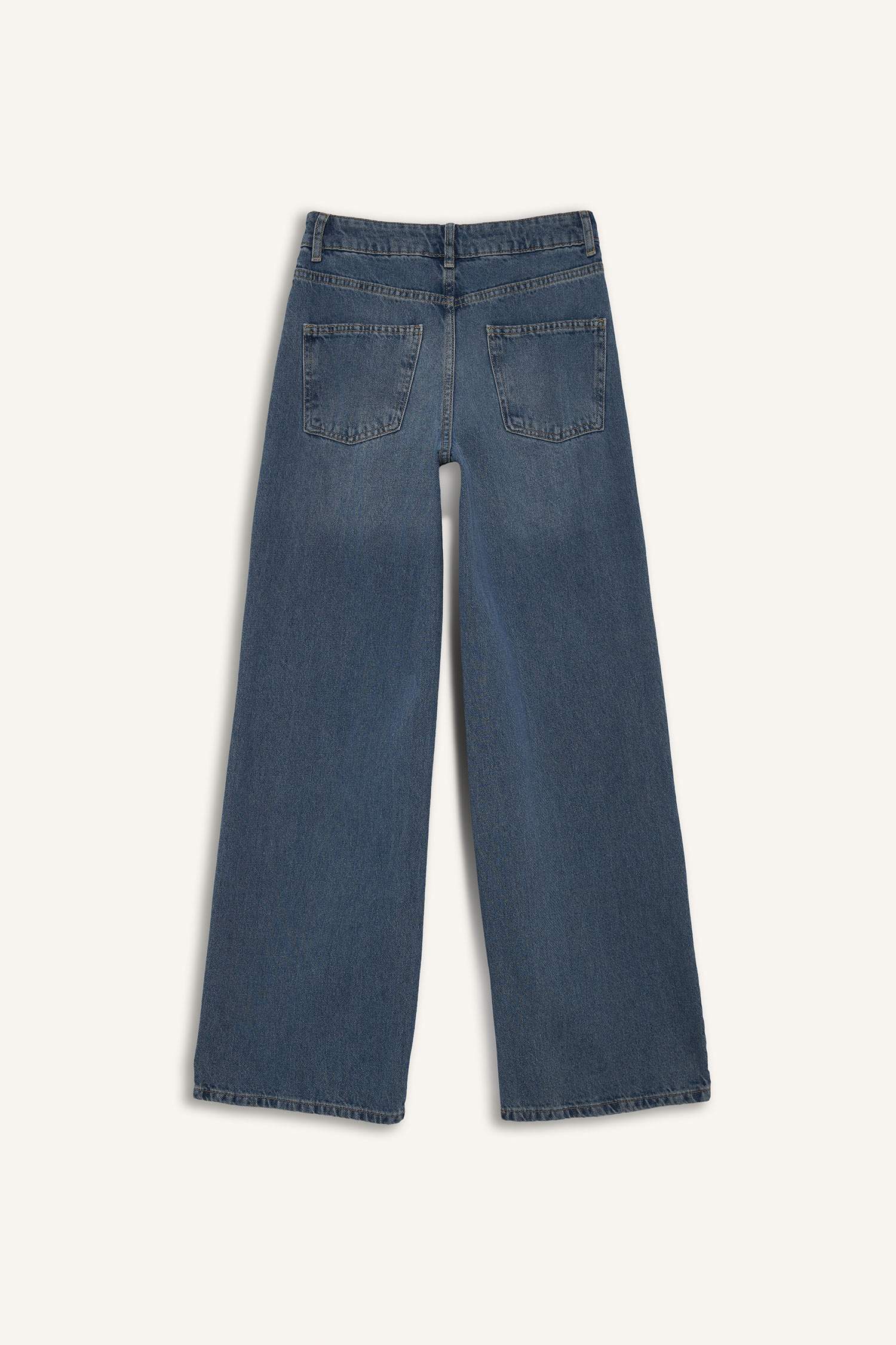 кең аяқ деним Шалбар