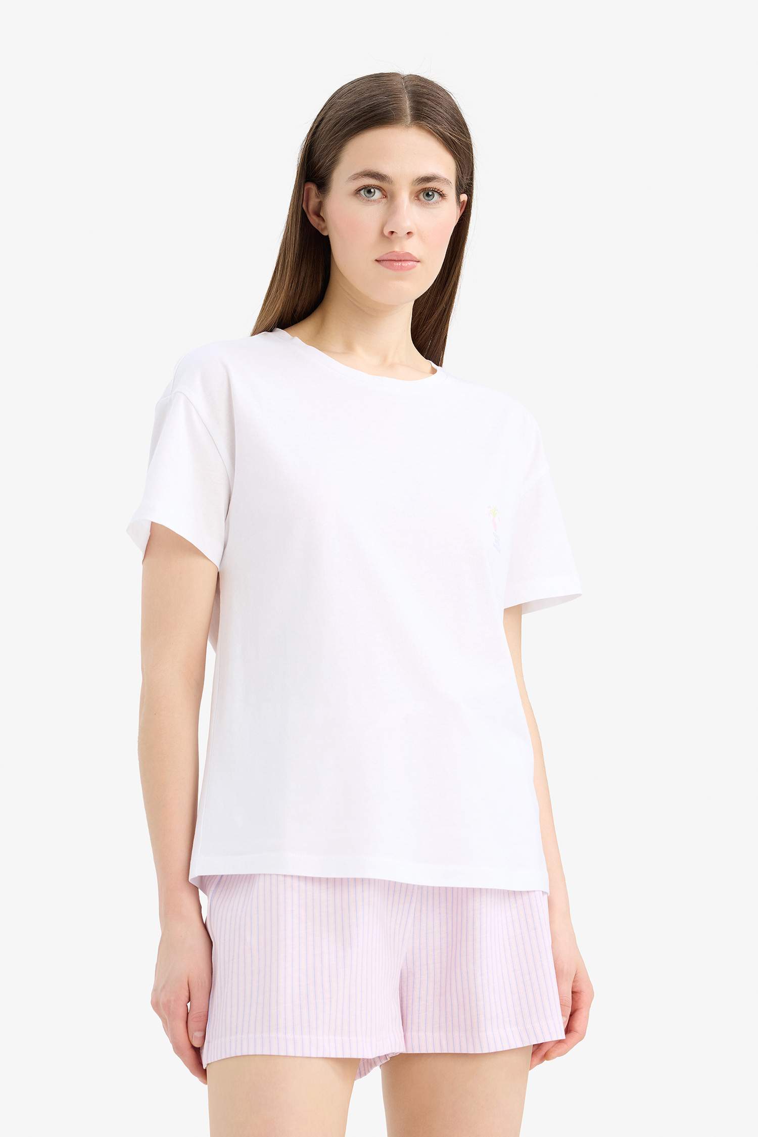 Fall in Love Regular Fit Short Sleeve 2 Piece Set