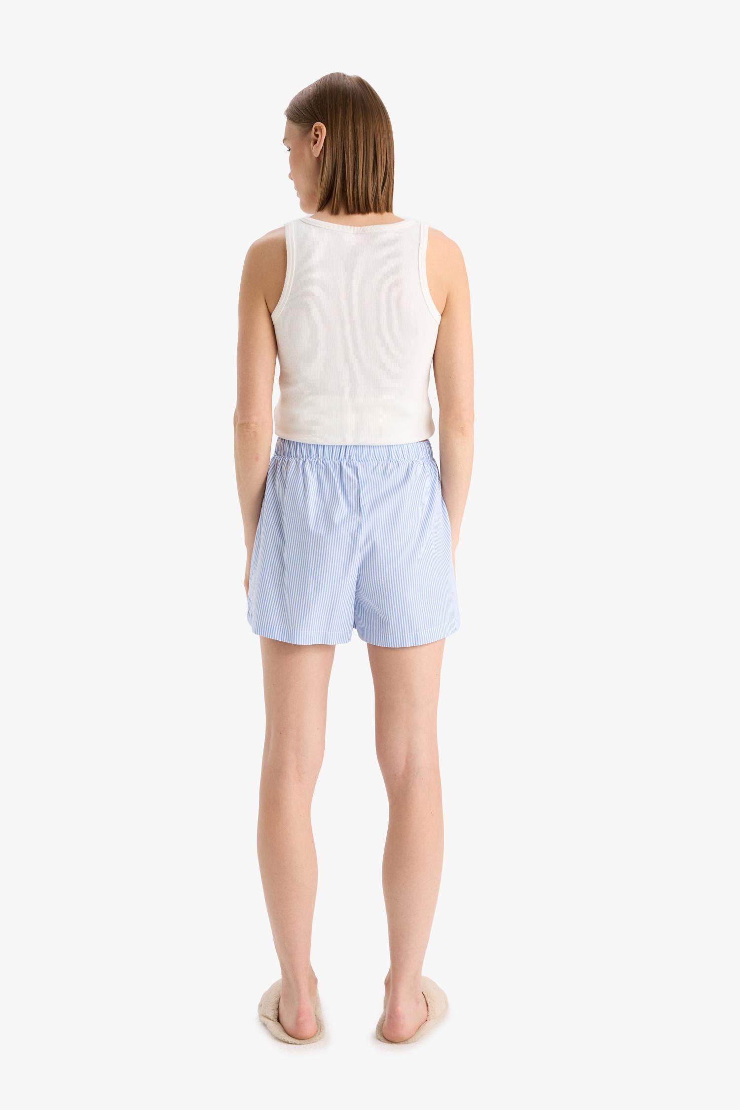 شورت بوبلين قصة عادية من Fall in Love - قطعتين