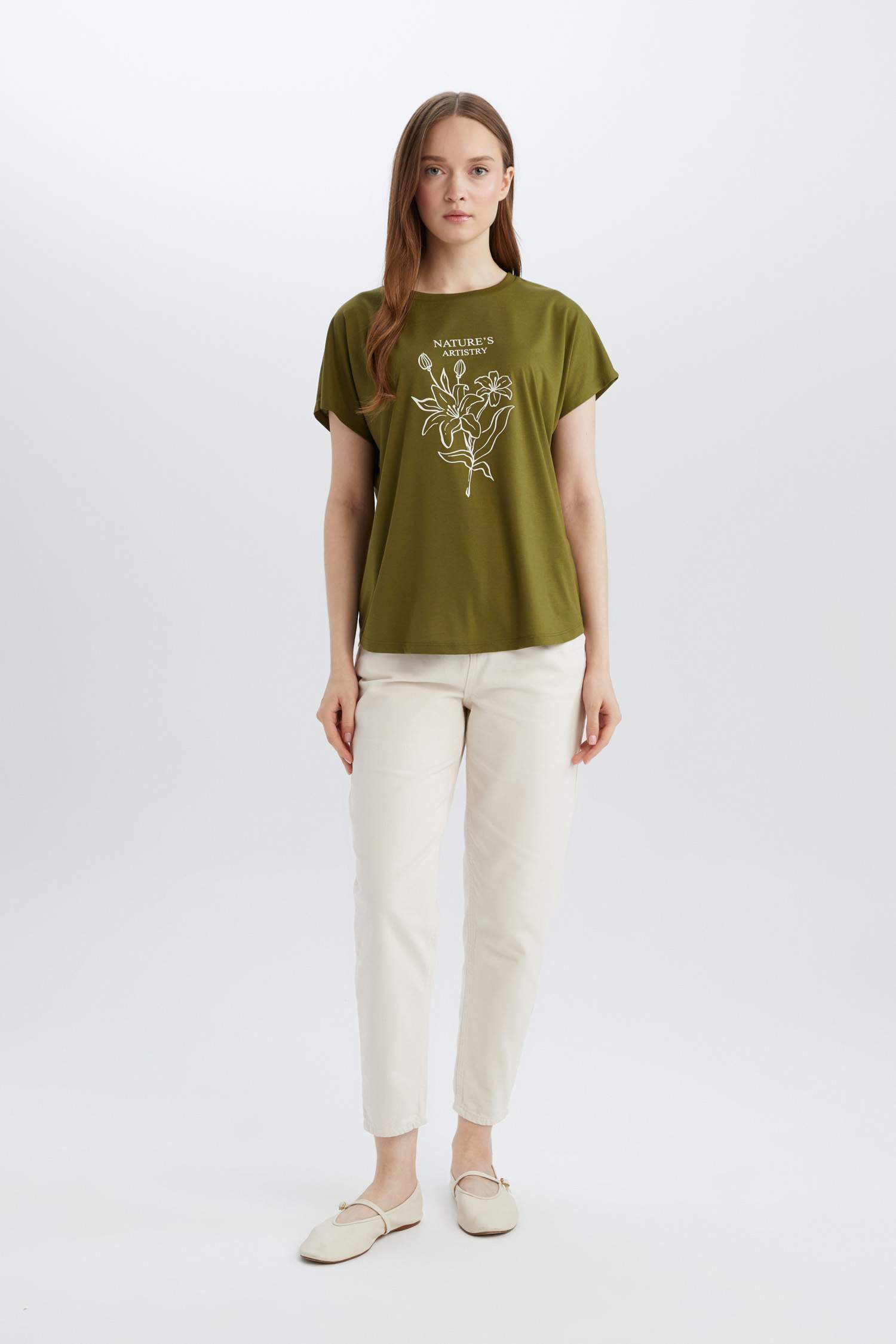 Traditional Regular Fit Crew Neck Casual T-Shirt