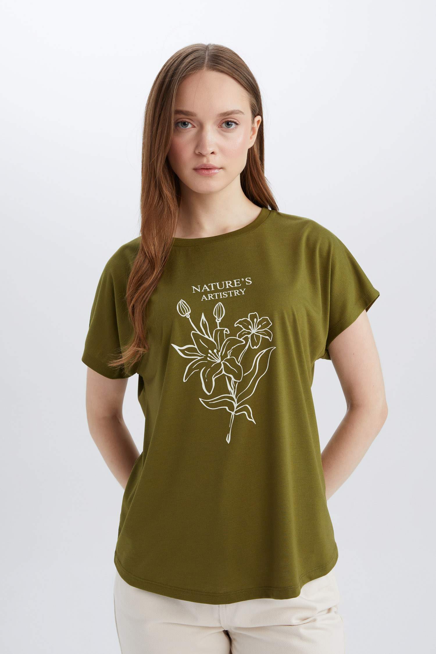 Traditional Regular Fit Crew Neck Casual T-Shirt