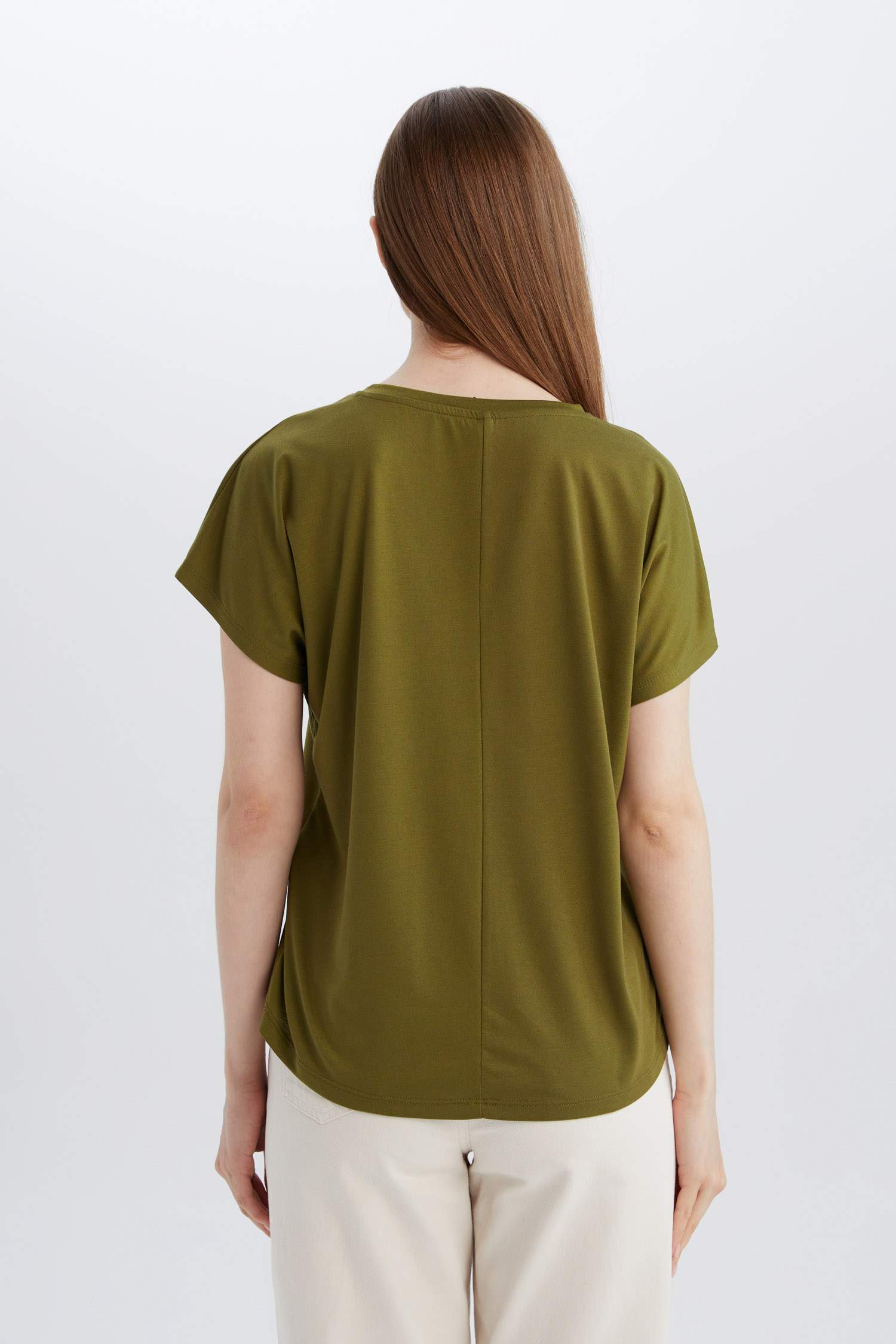 Traditional Regular Fit Crew Neck Casual T-Shirt