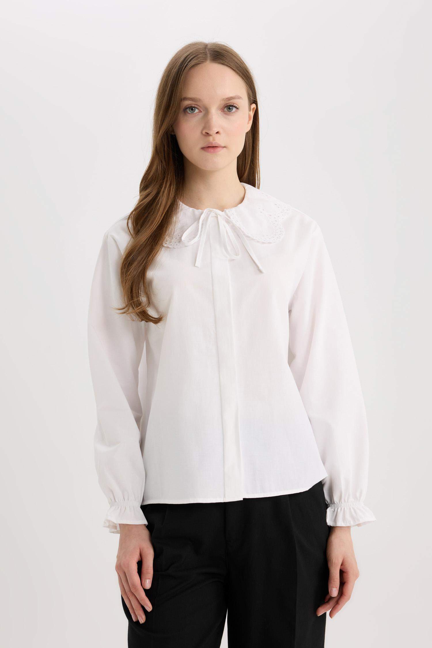 Regular Fit Poplin Uzun Kollu Gömlek Tunik