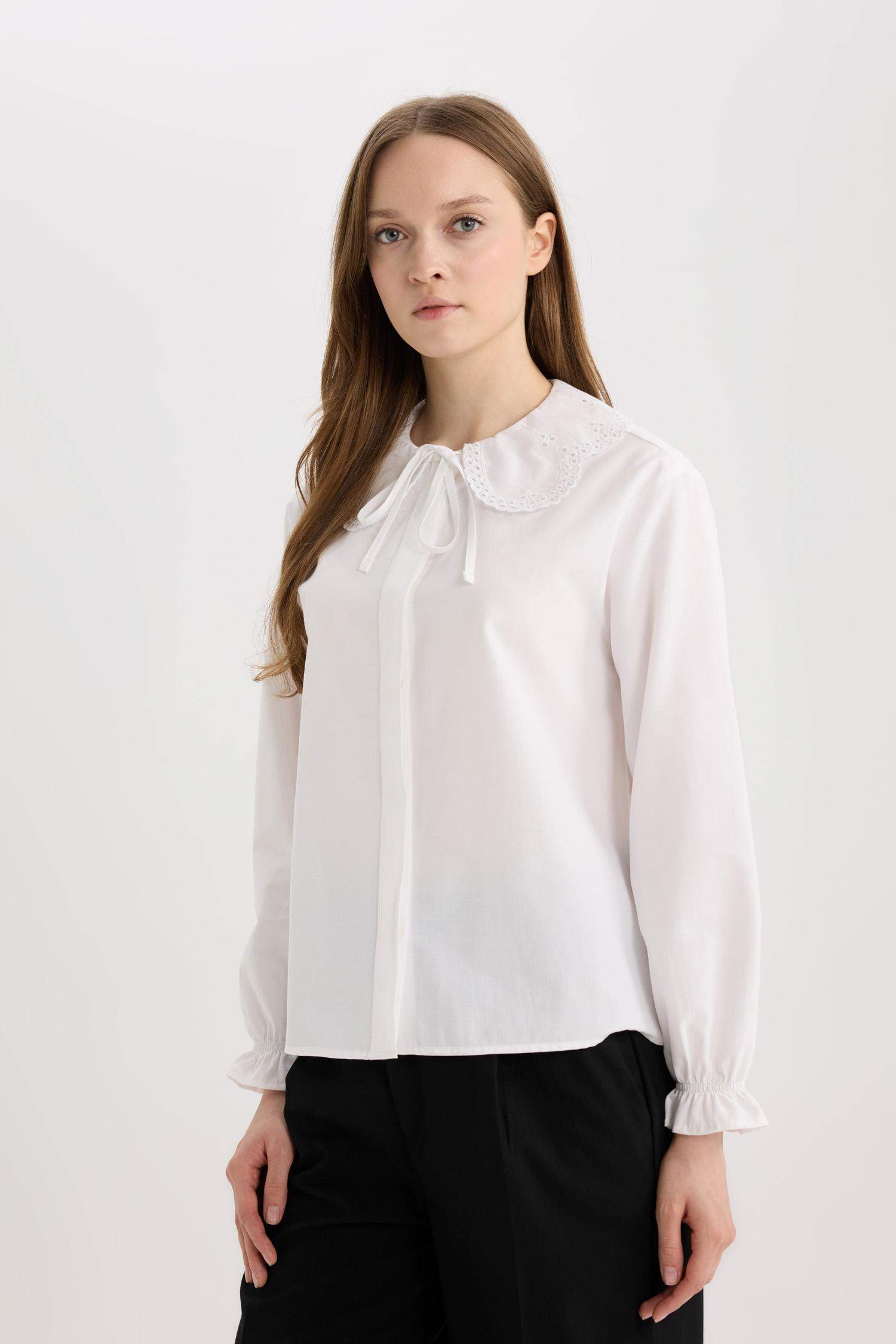 Regular Fit Poplin Uzun Kollu Gömlek Tunik