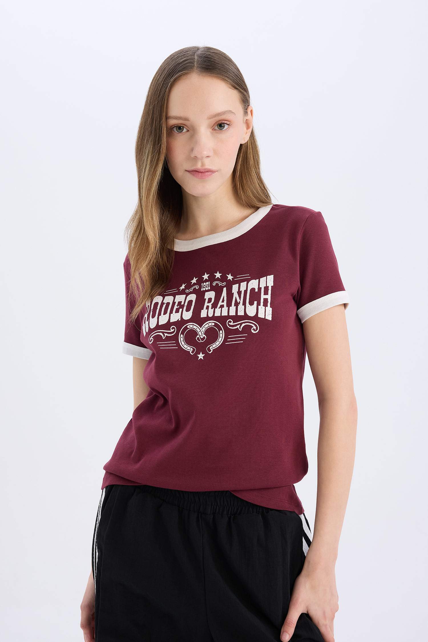 Regular Fit Ribana Short Sleeve T-Shirt