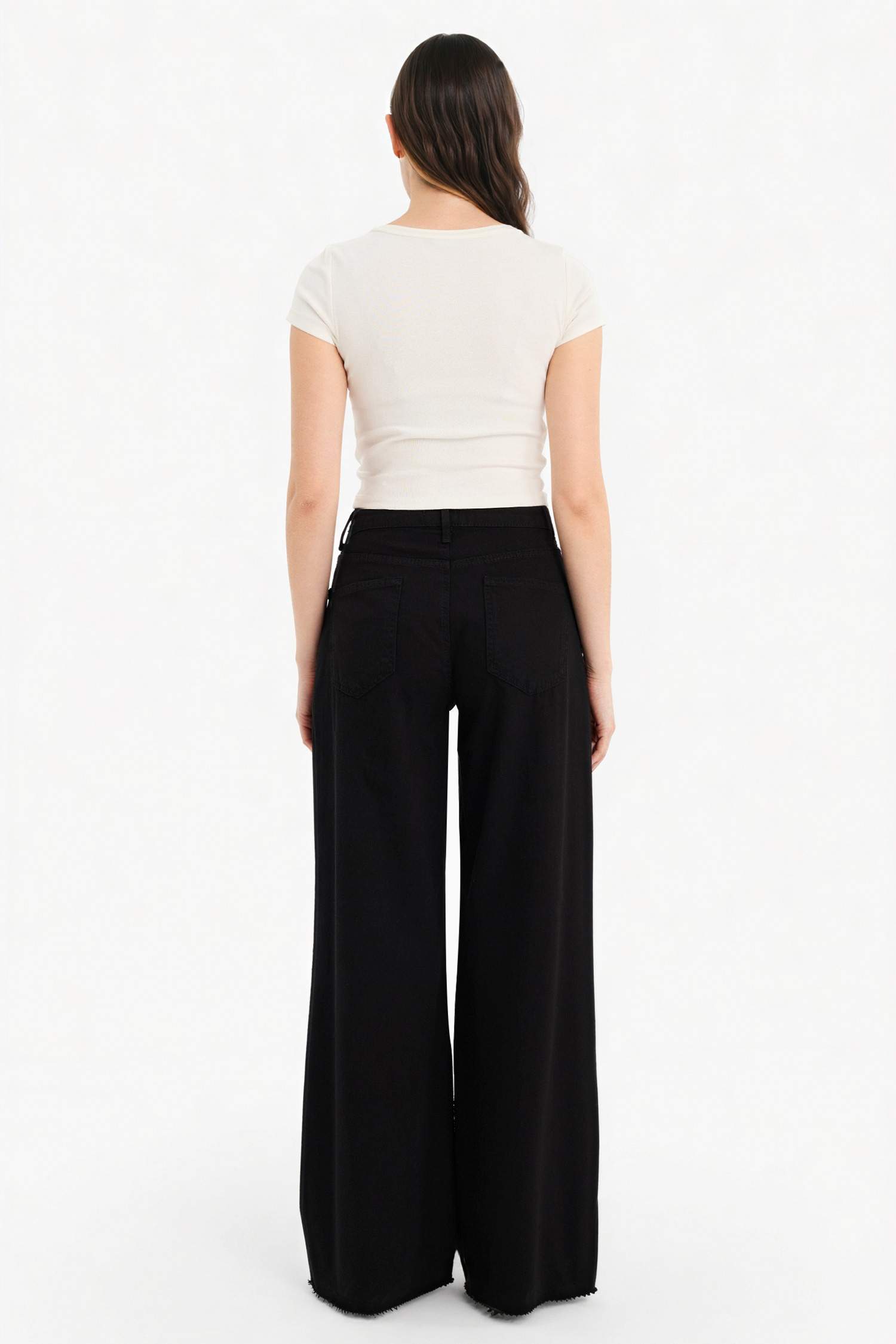 кең аяқ габардин Шалбар