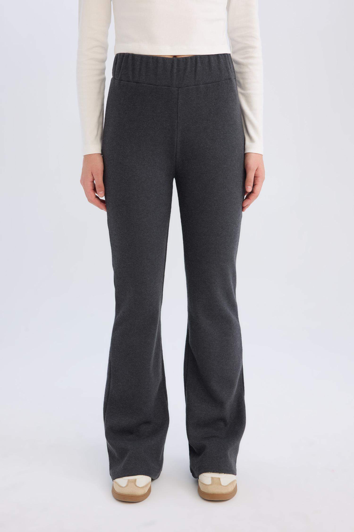 Wide Leg Geniş Paça Beli Lastikli Uzun Boy Pantolon