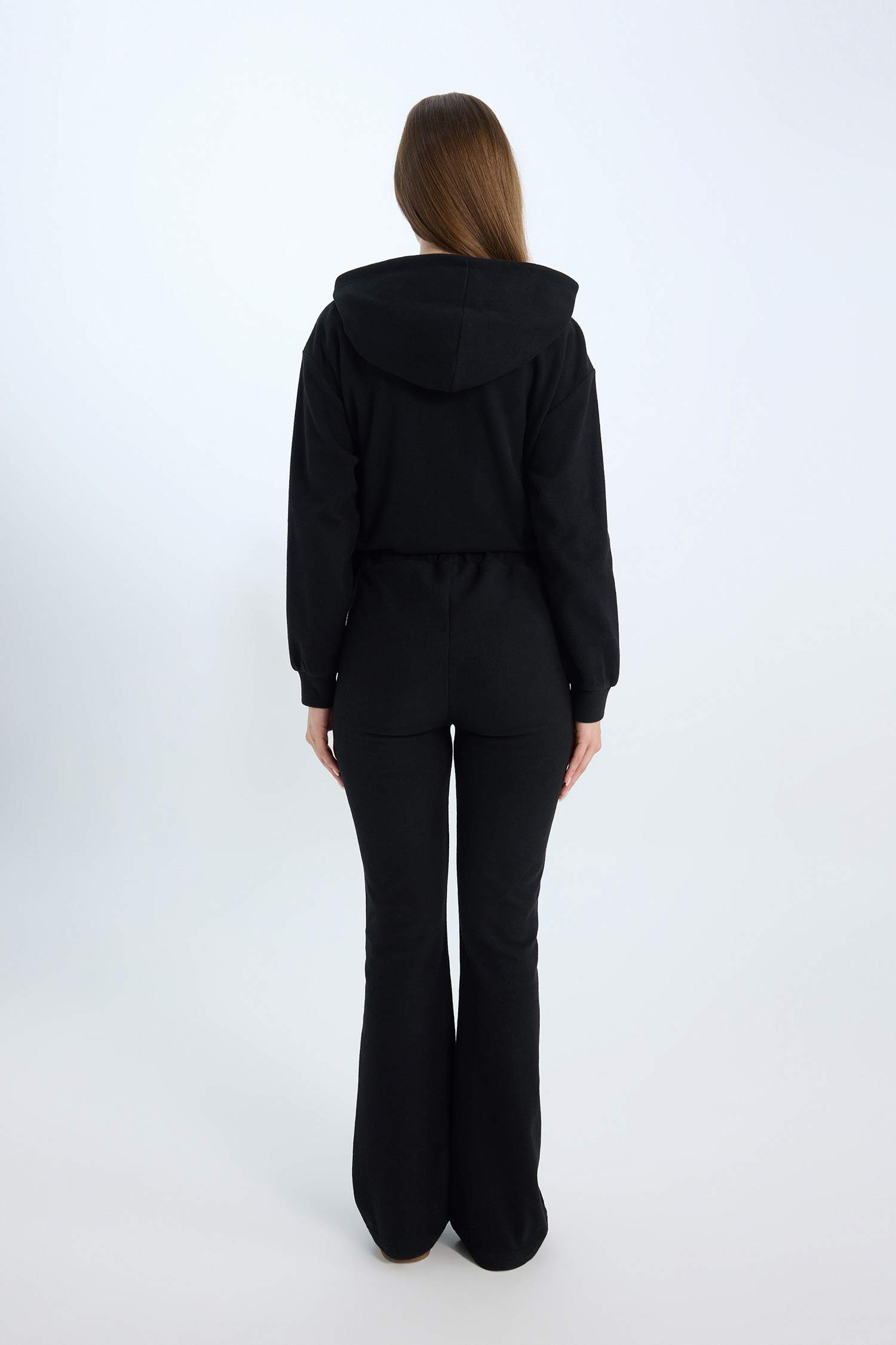 Wide Leg Geniş Paça Beli Lastikli Uzun Boy Pantolon