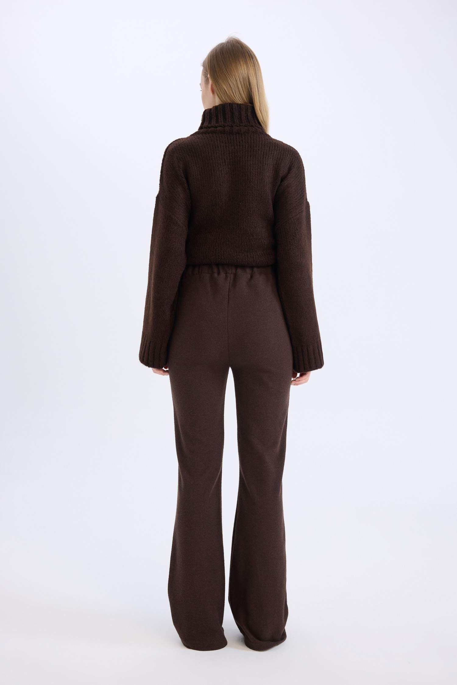 Wide Leg Geniş Paça Beli Lastikli Uzun Boy Pantolon