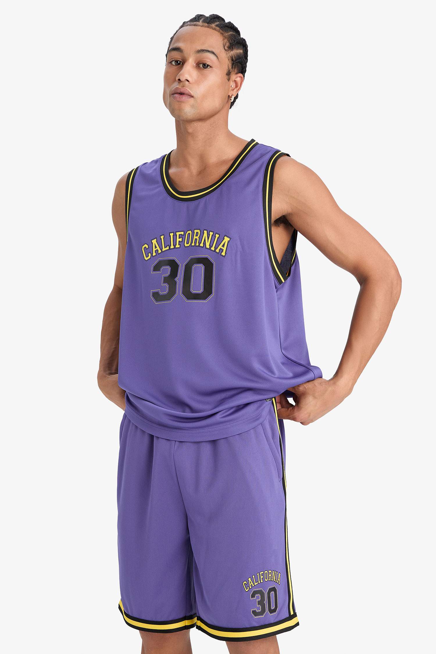 DeFactoFit Fast Drying Standard Fit Printed Sports Tank Top