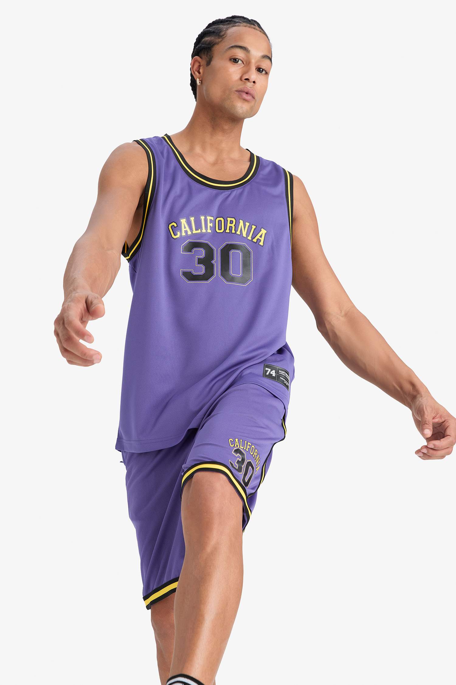 DeFactoFit Fast Drying Standard Fit Printed Sports Tank Top