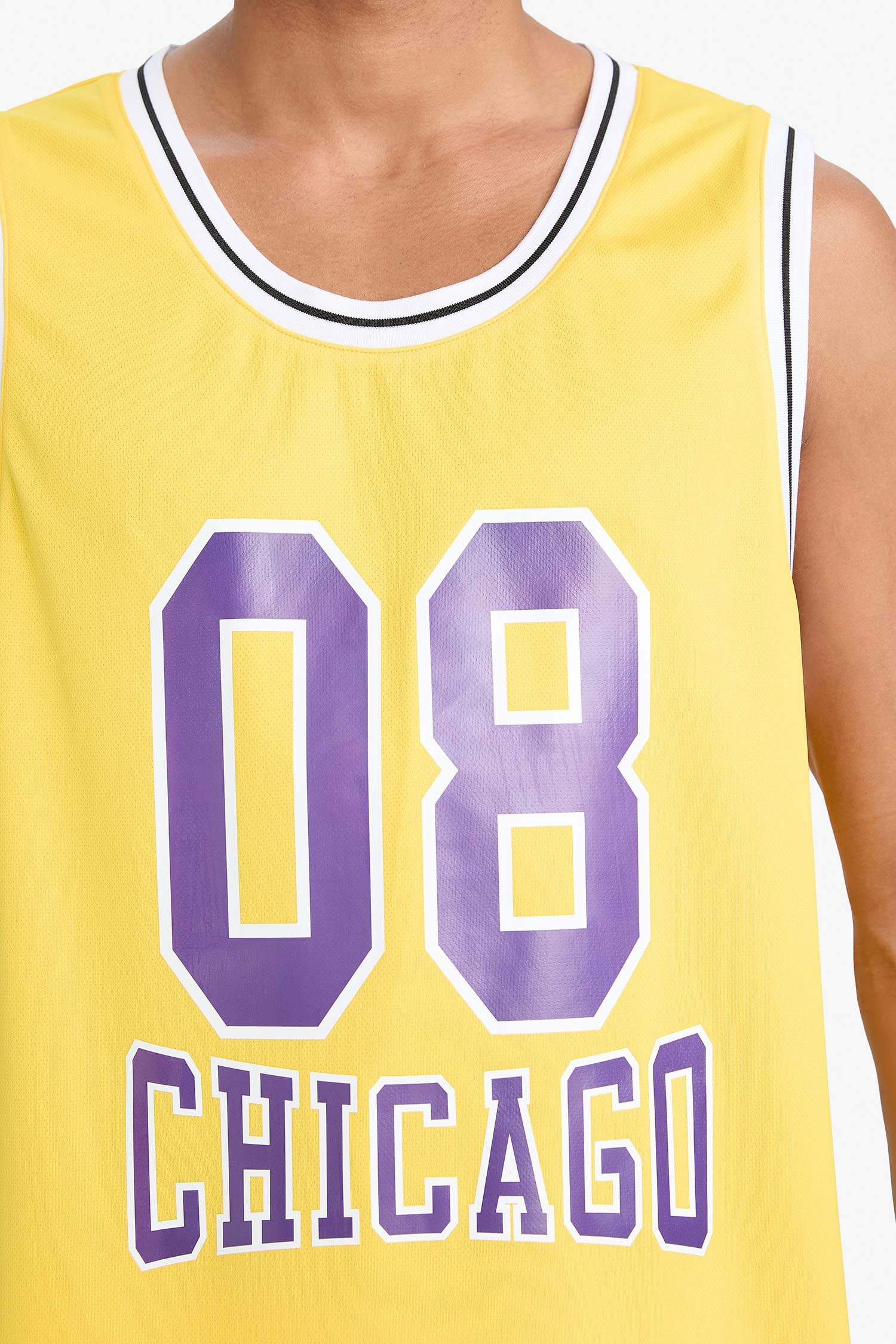 DeFactoFit Fast Drying Standard Fit Printed Sports Tank Top