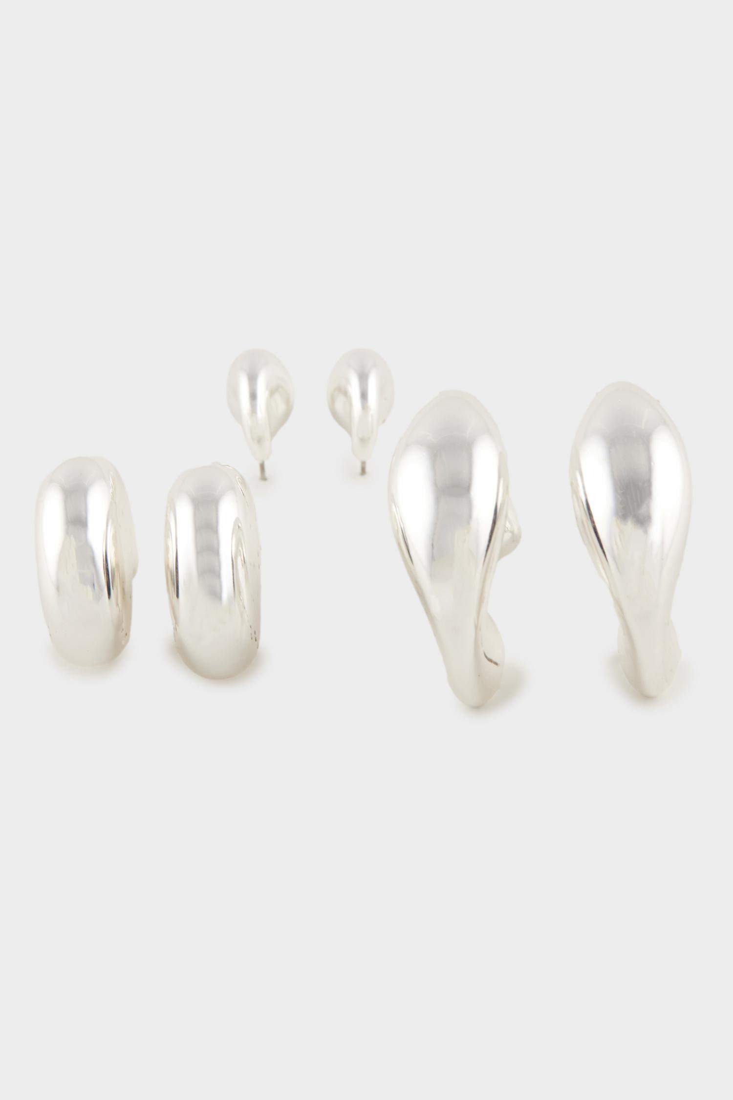 Kadın 3'lü İncili Küpe