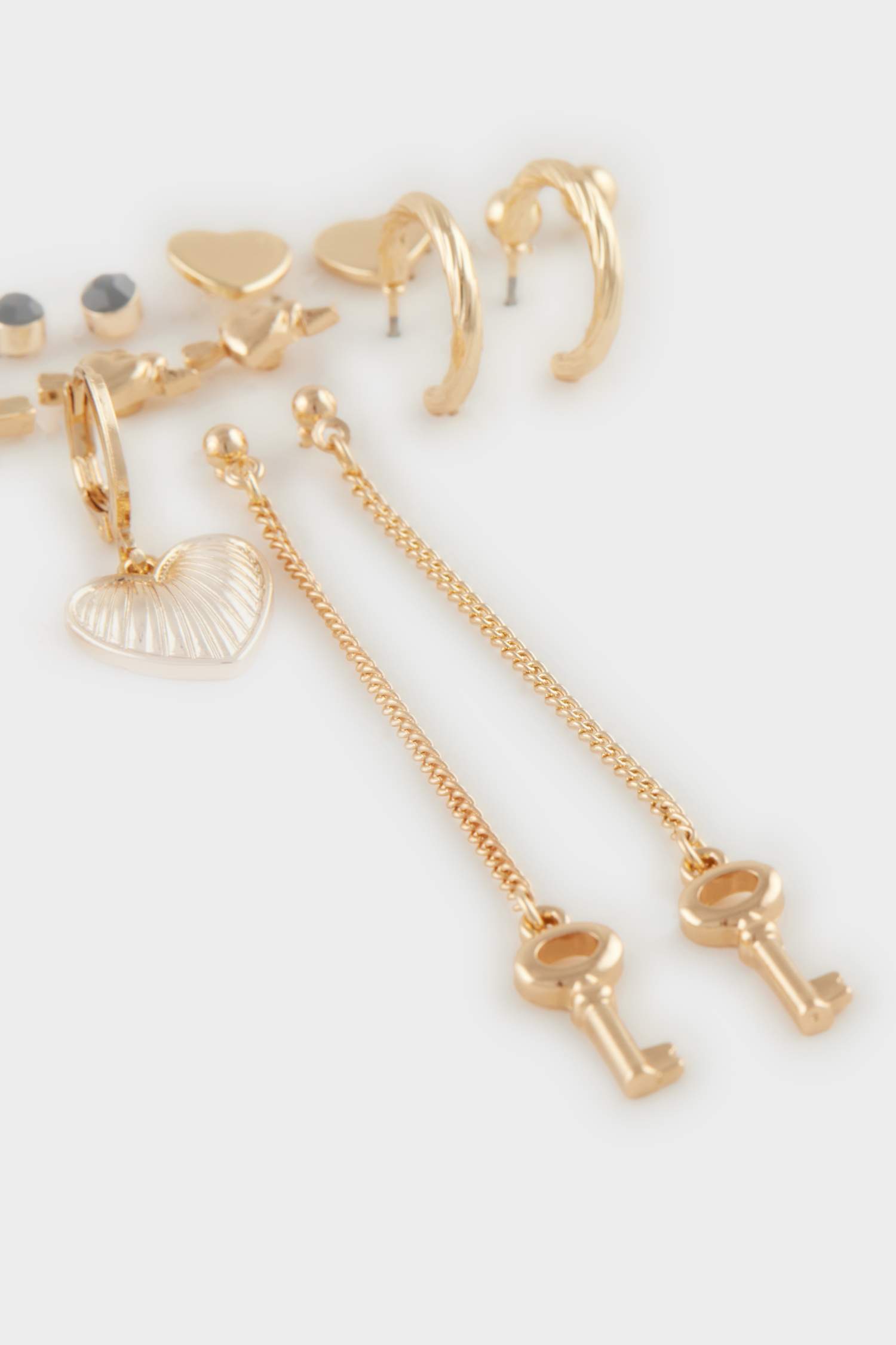 Kadın 9'lu Gold Küpe