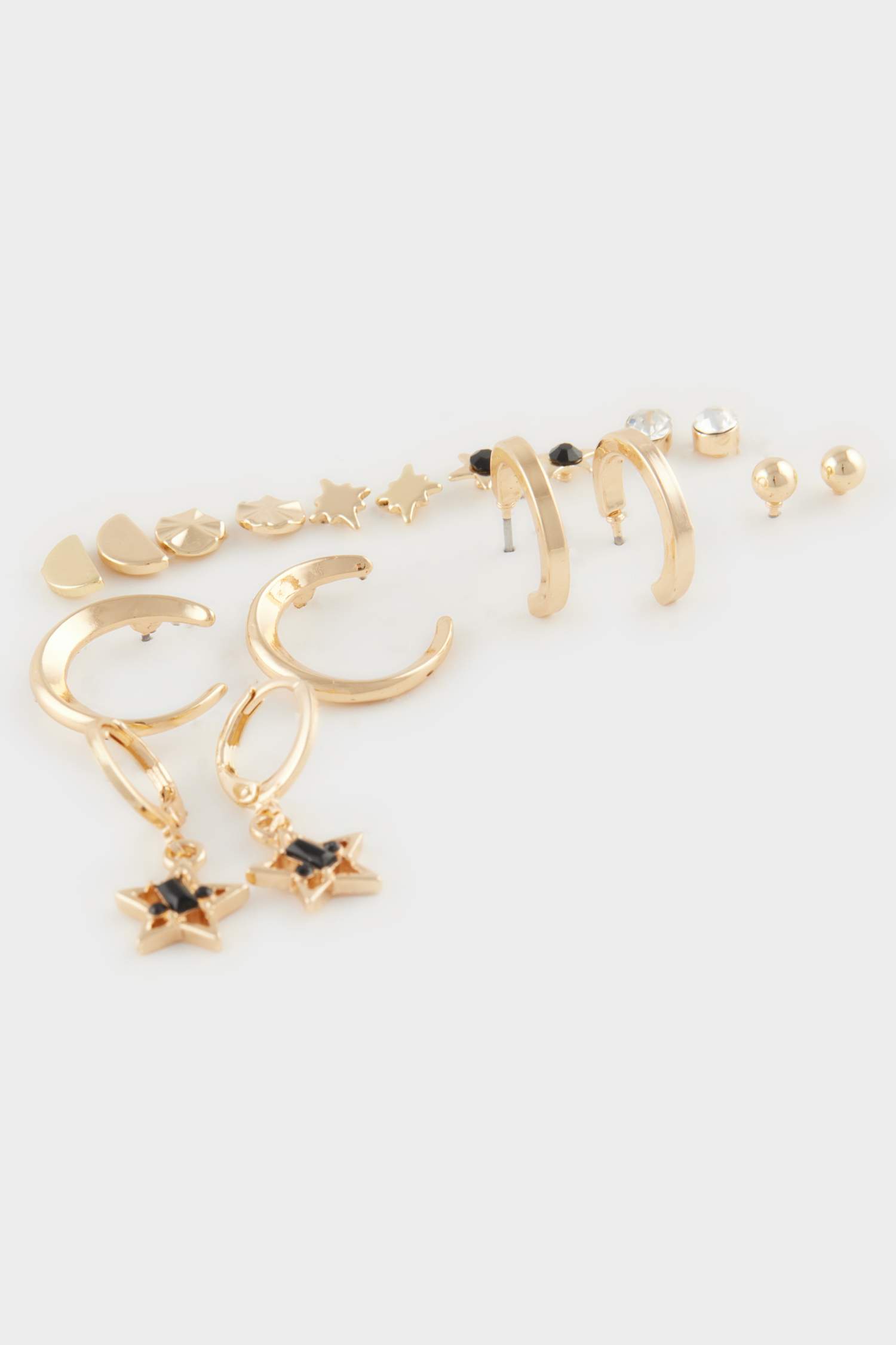 Kadın 9'lu Gold Küpe