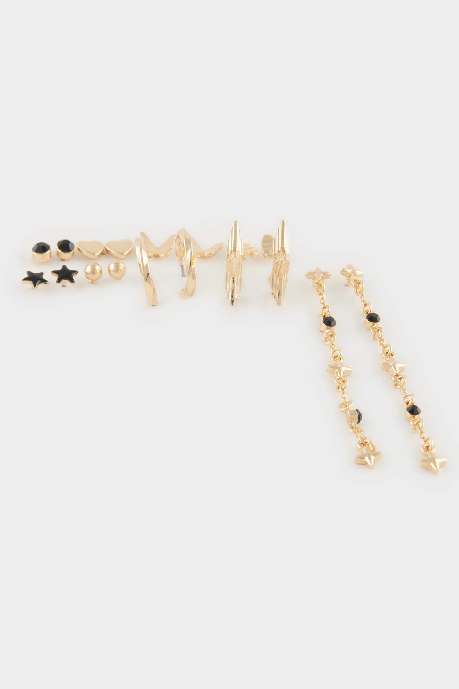 Kadın 9'lu Gold Küpe