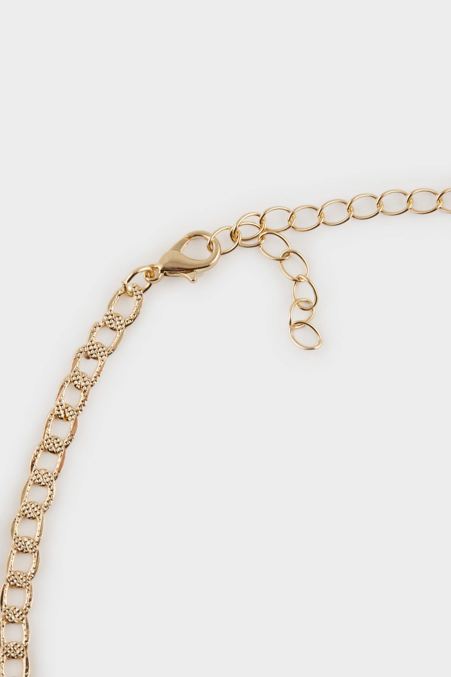 Kadın Gold Detaylı Charm Kolye