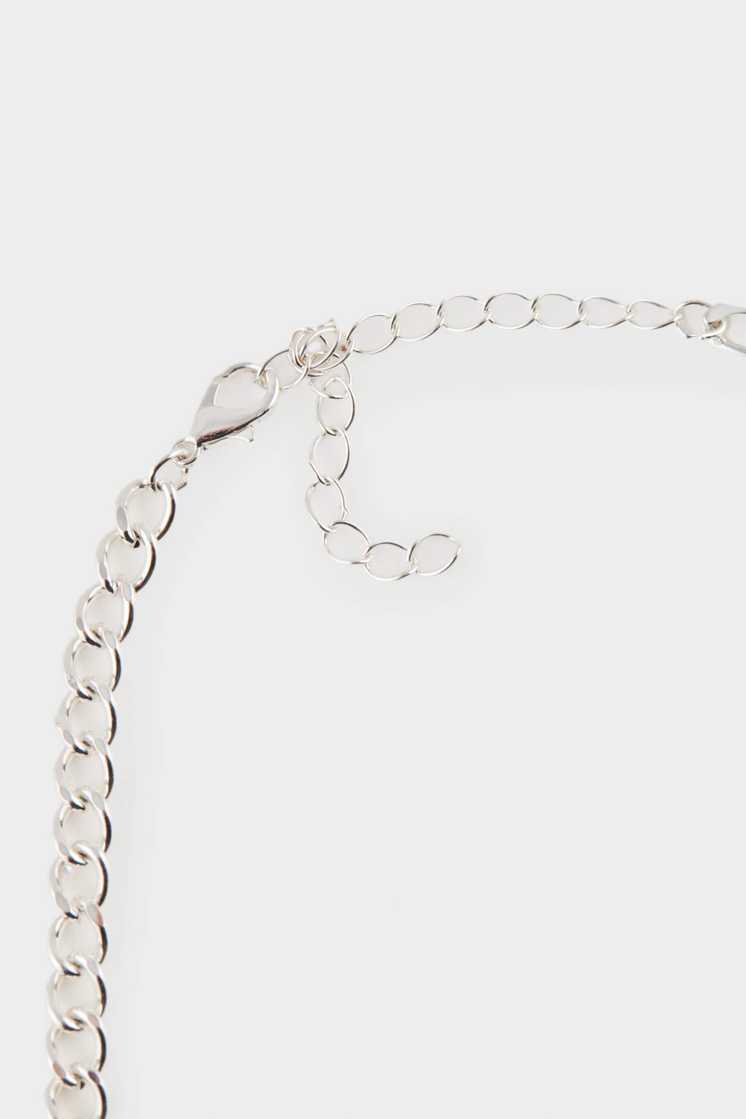 Kadın Silver Detaylı Charm Kolye