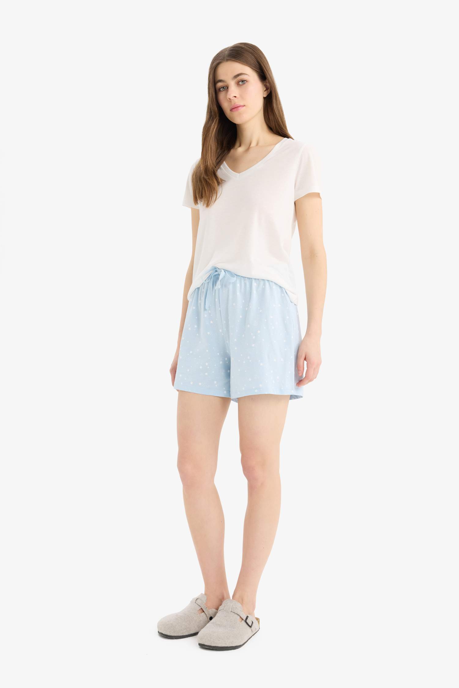 شورت بجامة قصة عادية من Fall in Love