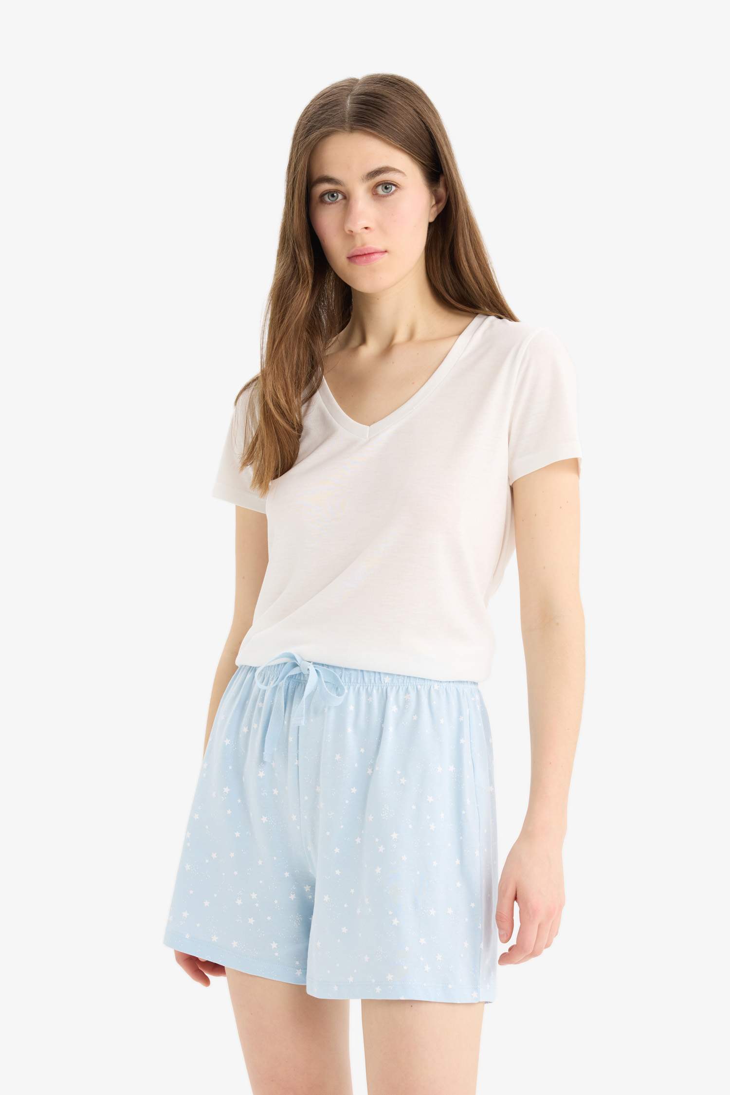 شورت بجامة قصة عادية من Fall in Love