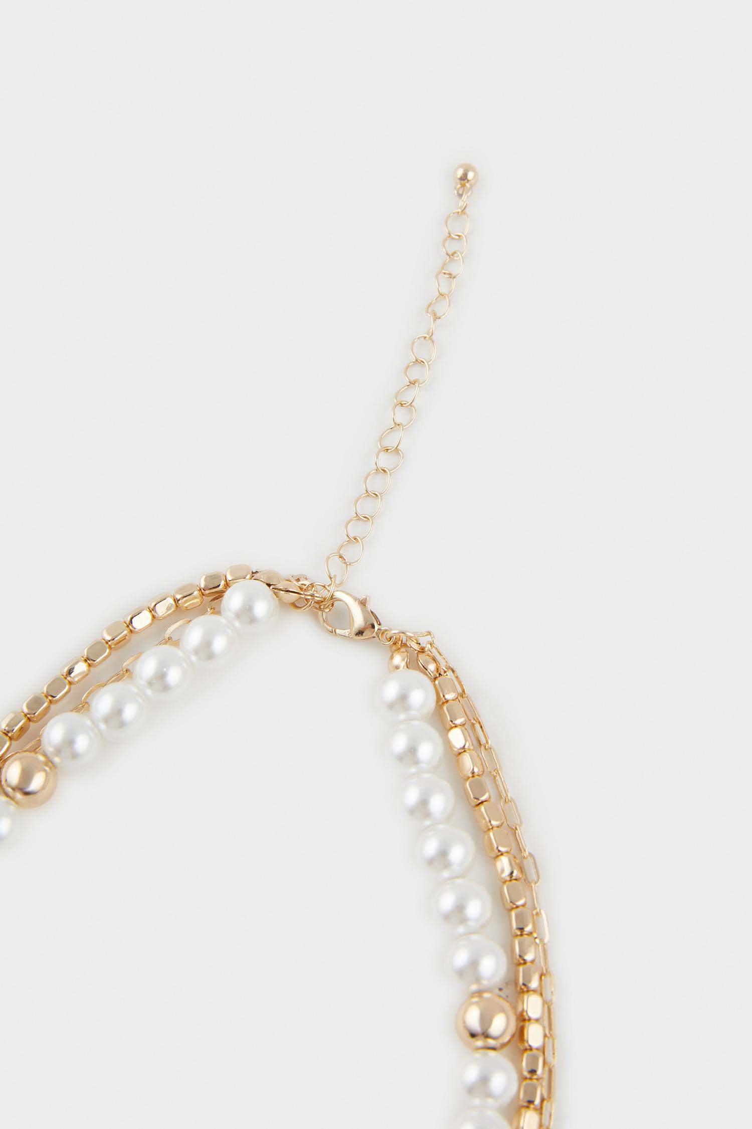 قلادة ذهبي نسائي - 3 قطع