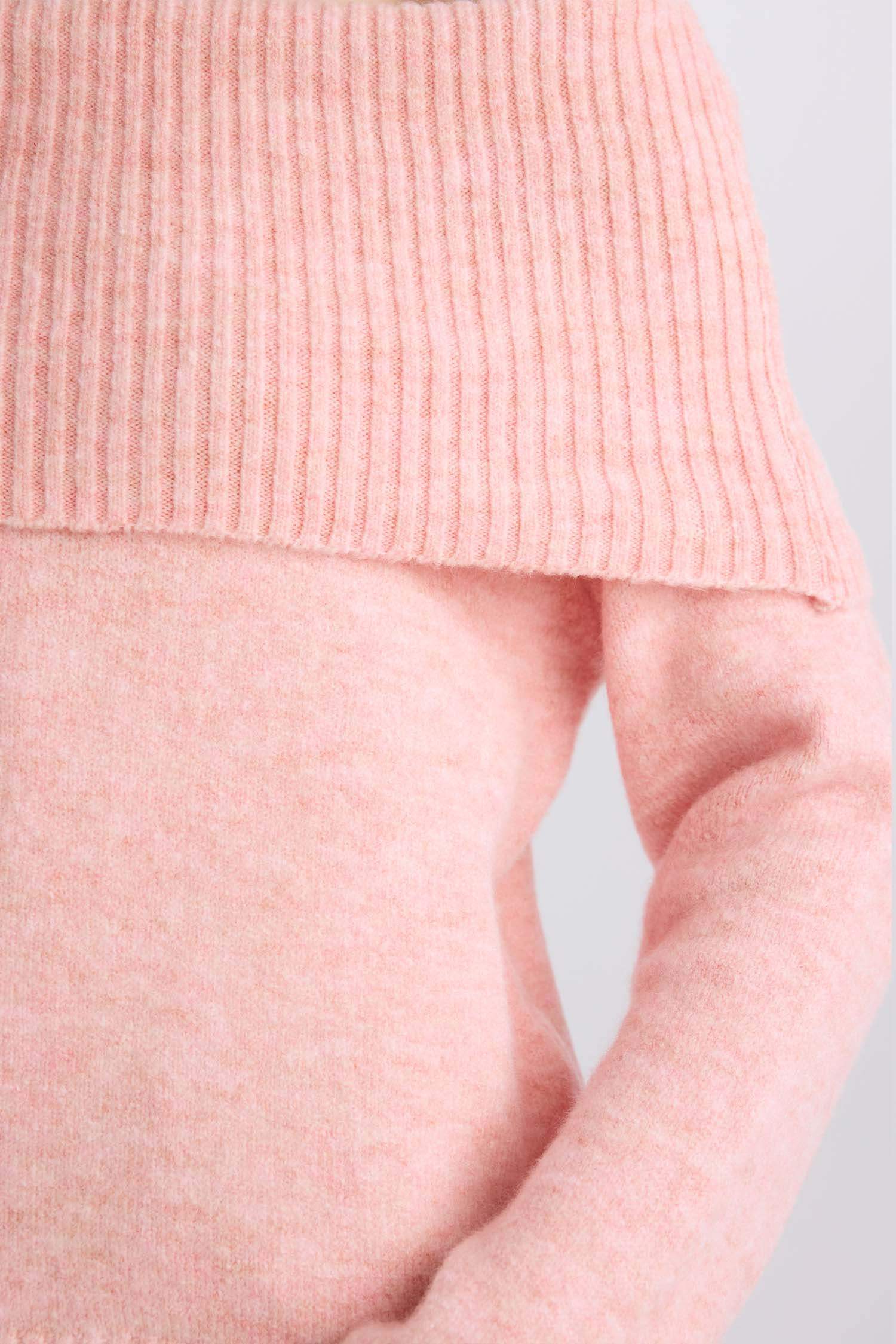 Regular Fit Açık Omuz Triko Kazak