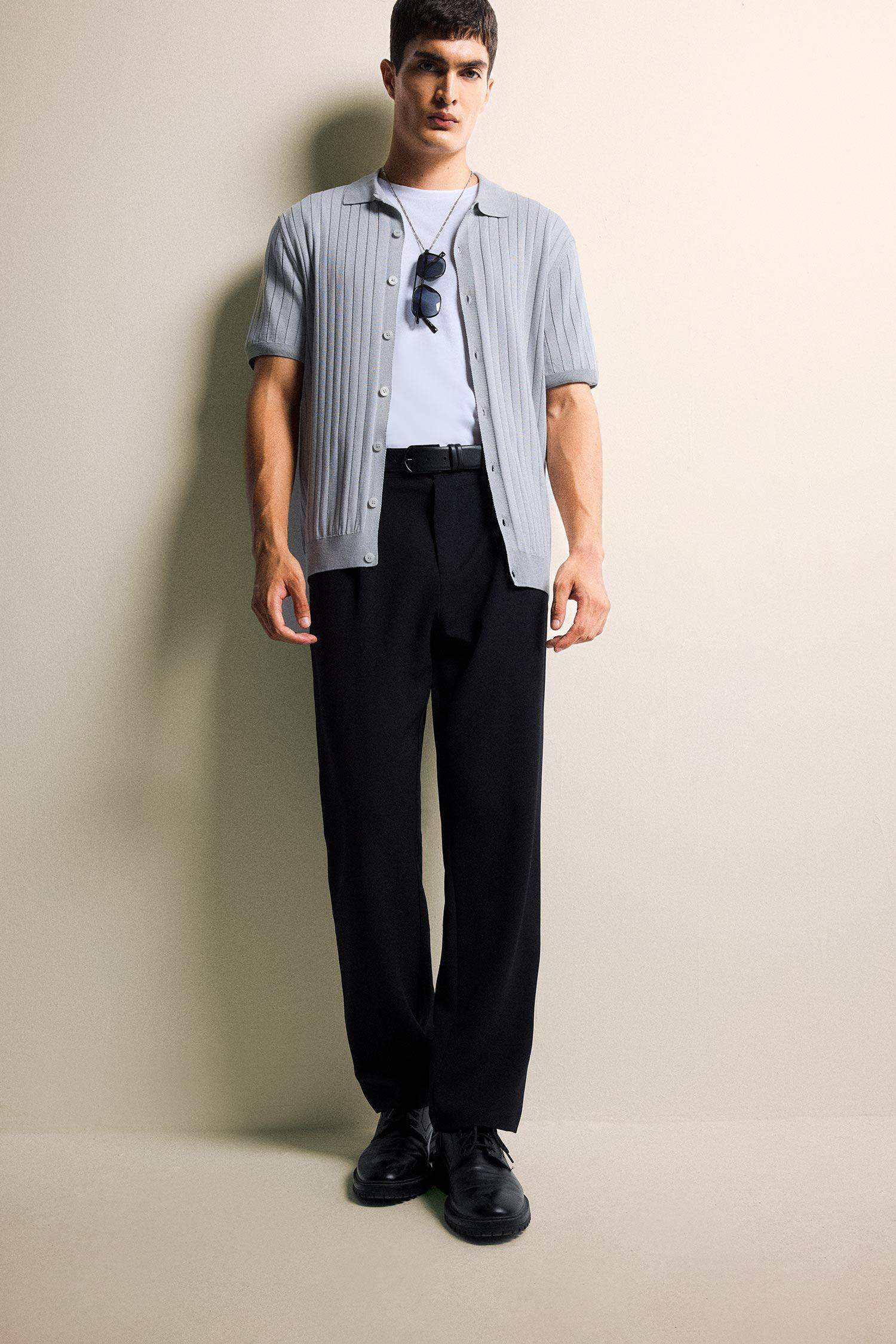 تيشيرت بولو تريكو قصة عادية بياقة بولو