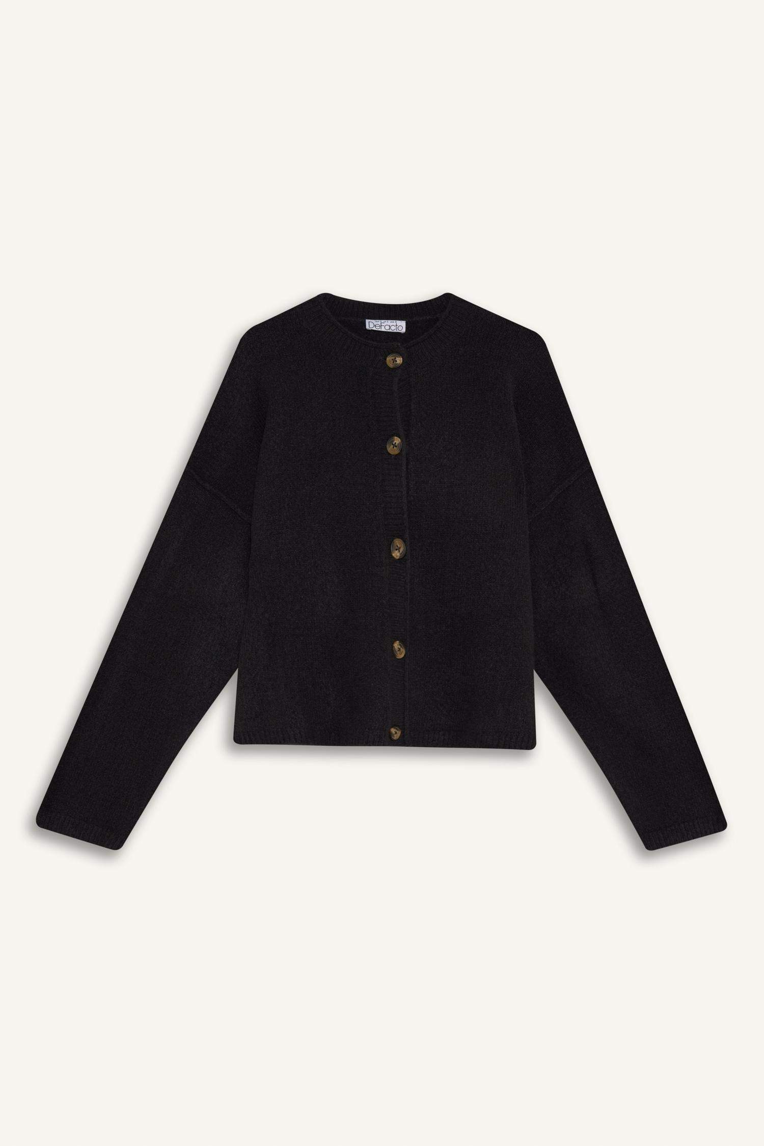 Кардиган Regular Fit с круглым вырезом