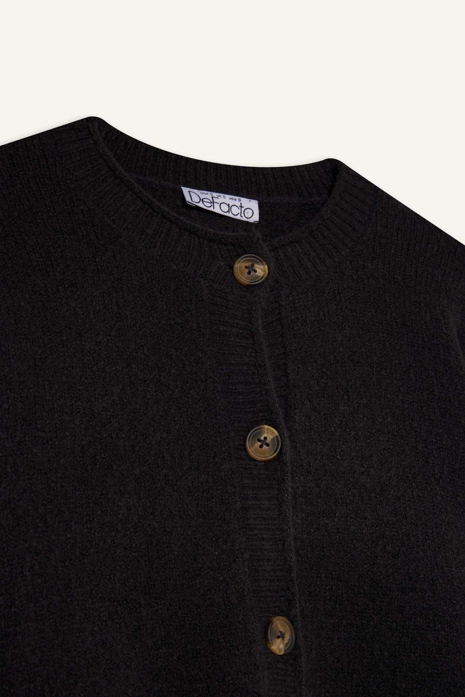 Кардиган Regular Fit с круглым вырезом