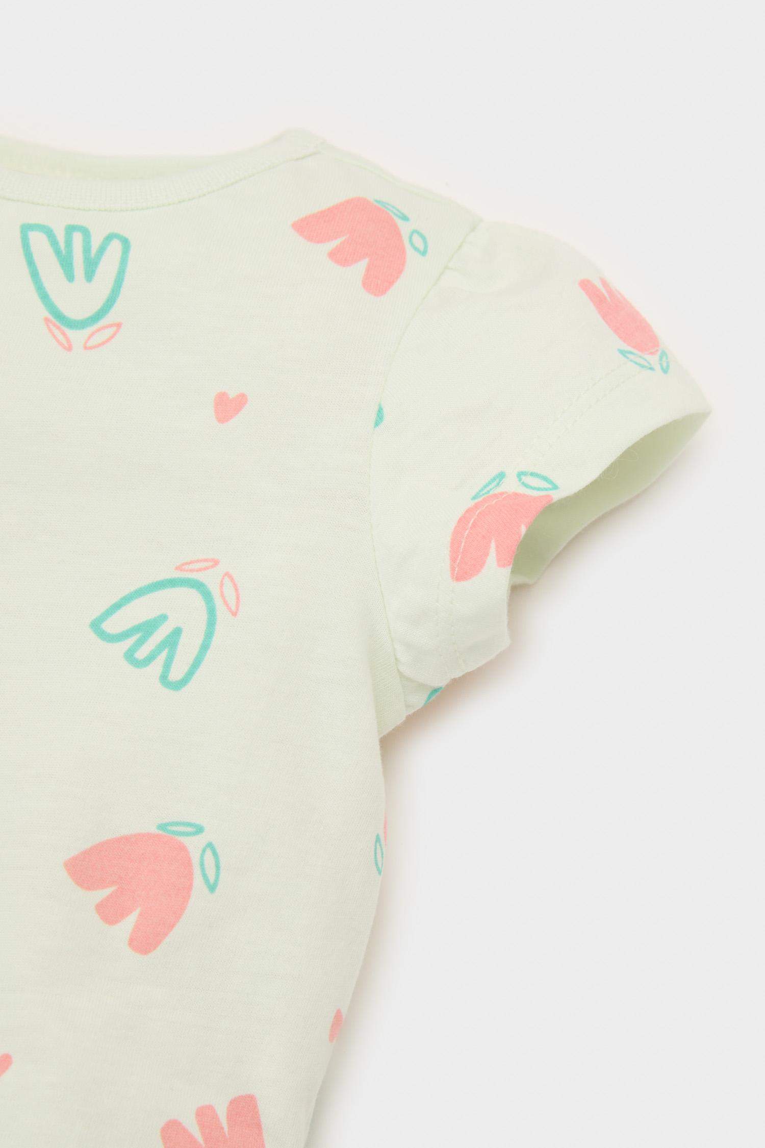 بيجامة فلورال ممشط من قطعتين