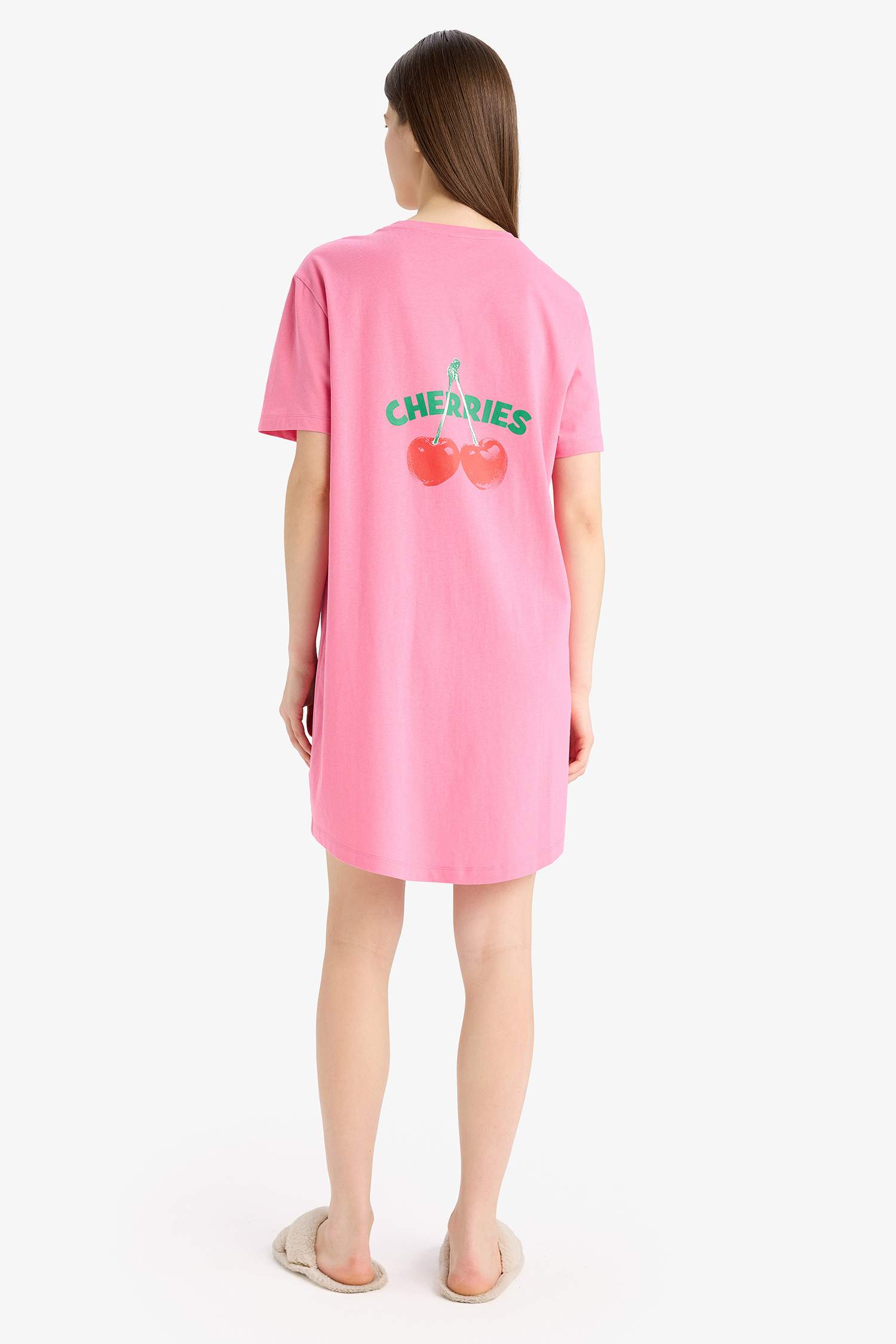 Regular Fit Crew Neck Knitted Dress