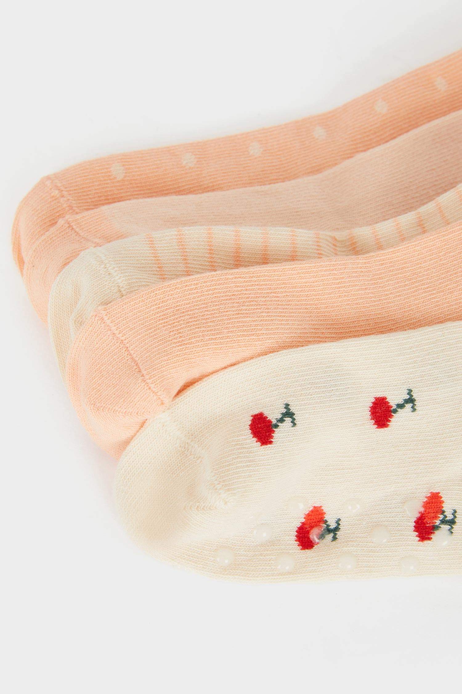 Lot de 5 paires de Chaussettes longues en coton pour bébé fille