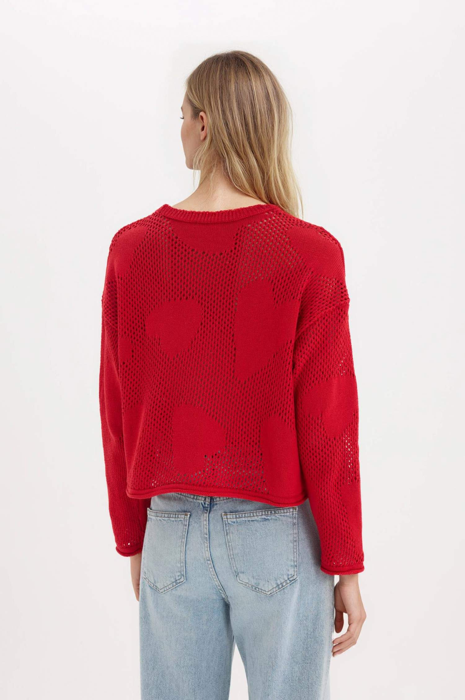 Oversize Fit Crew Neck Valentine's Day Pullover