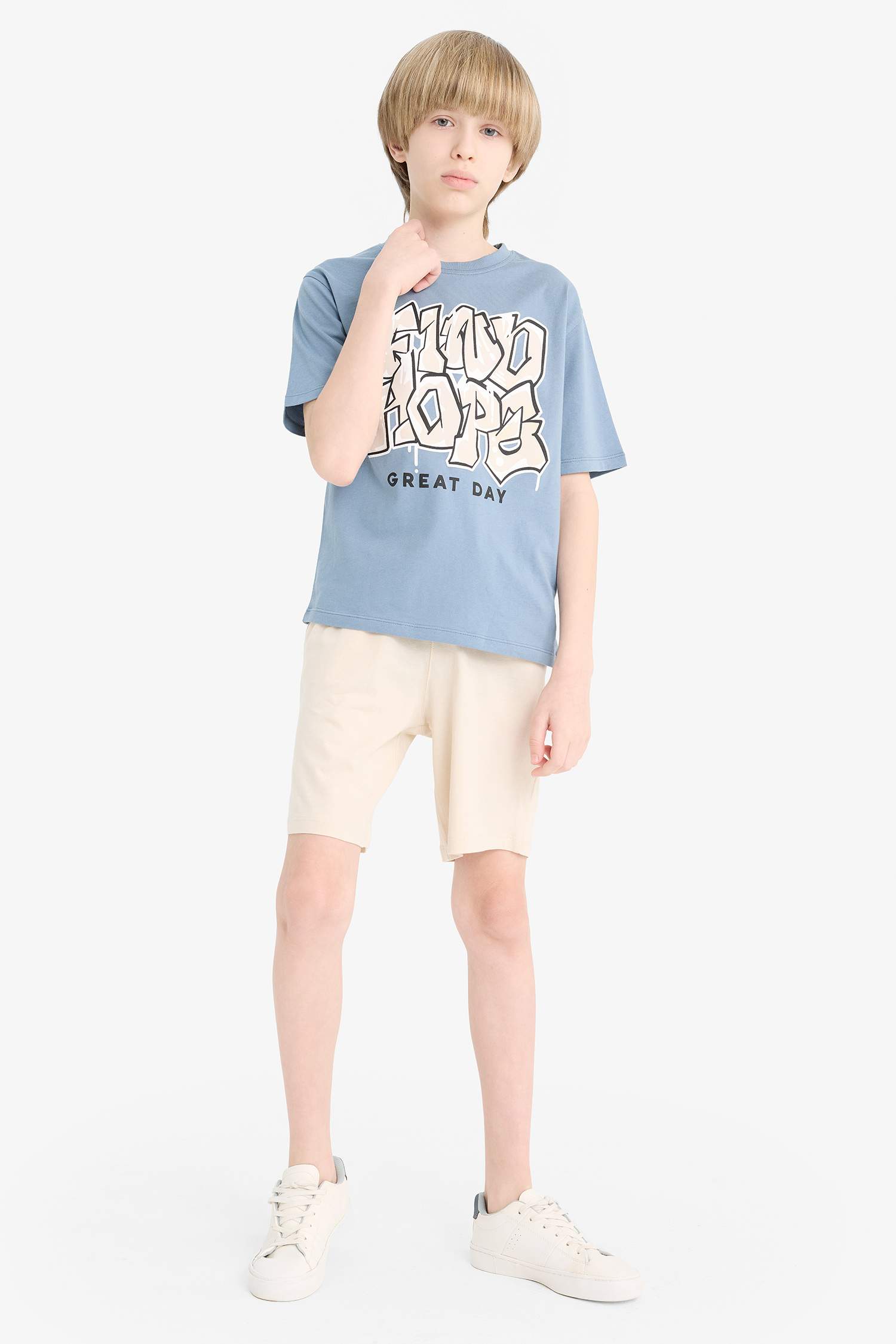 Ensemble T-shirt imprimé et Short pour garçon