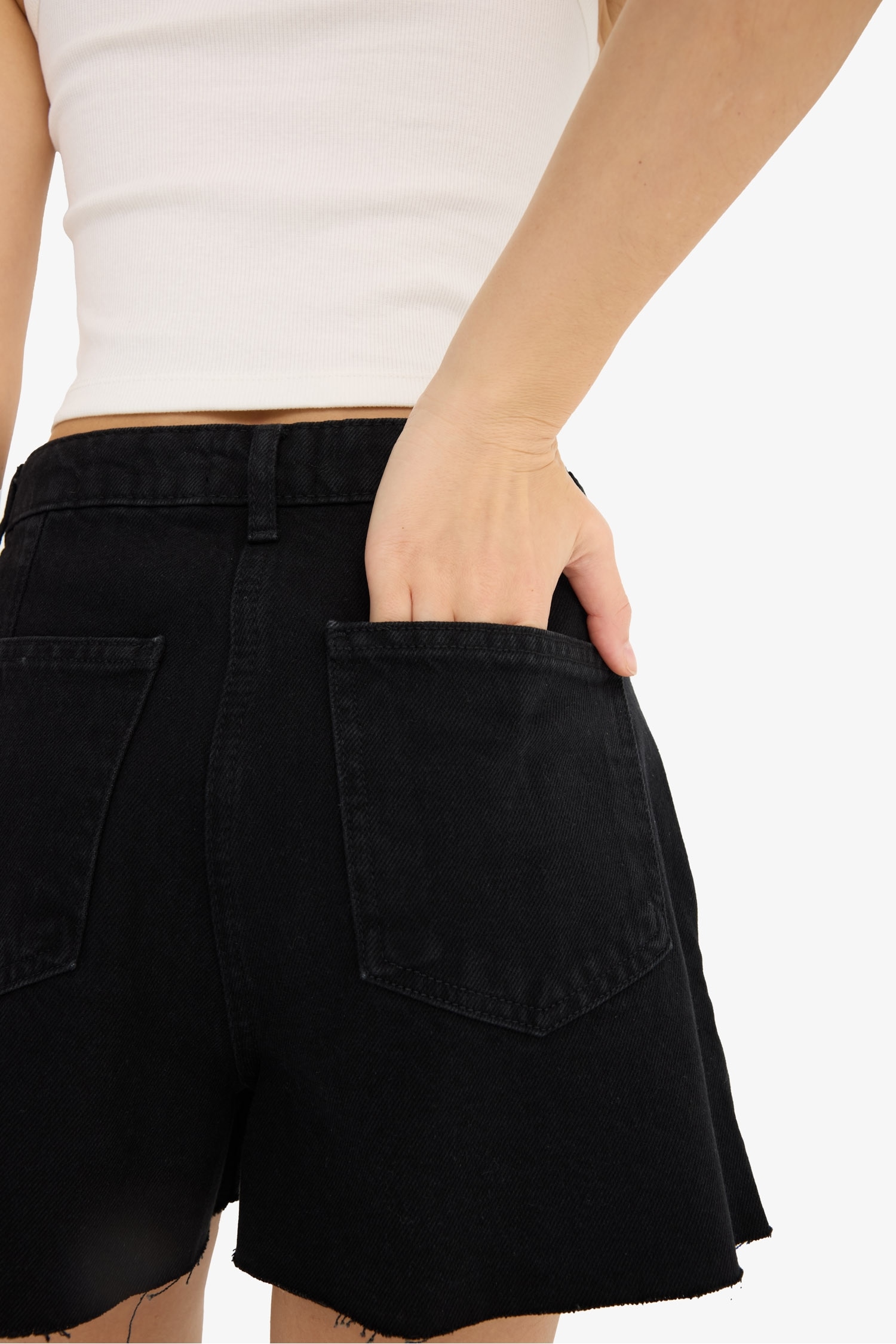 High Waist Denim Shorts