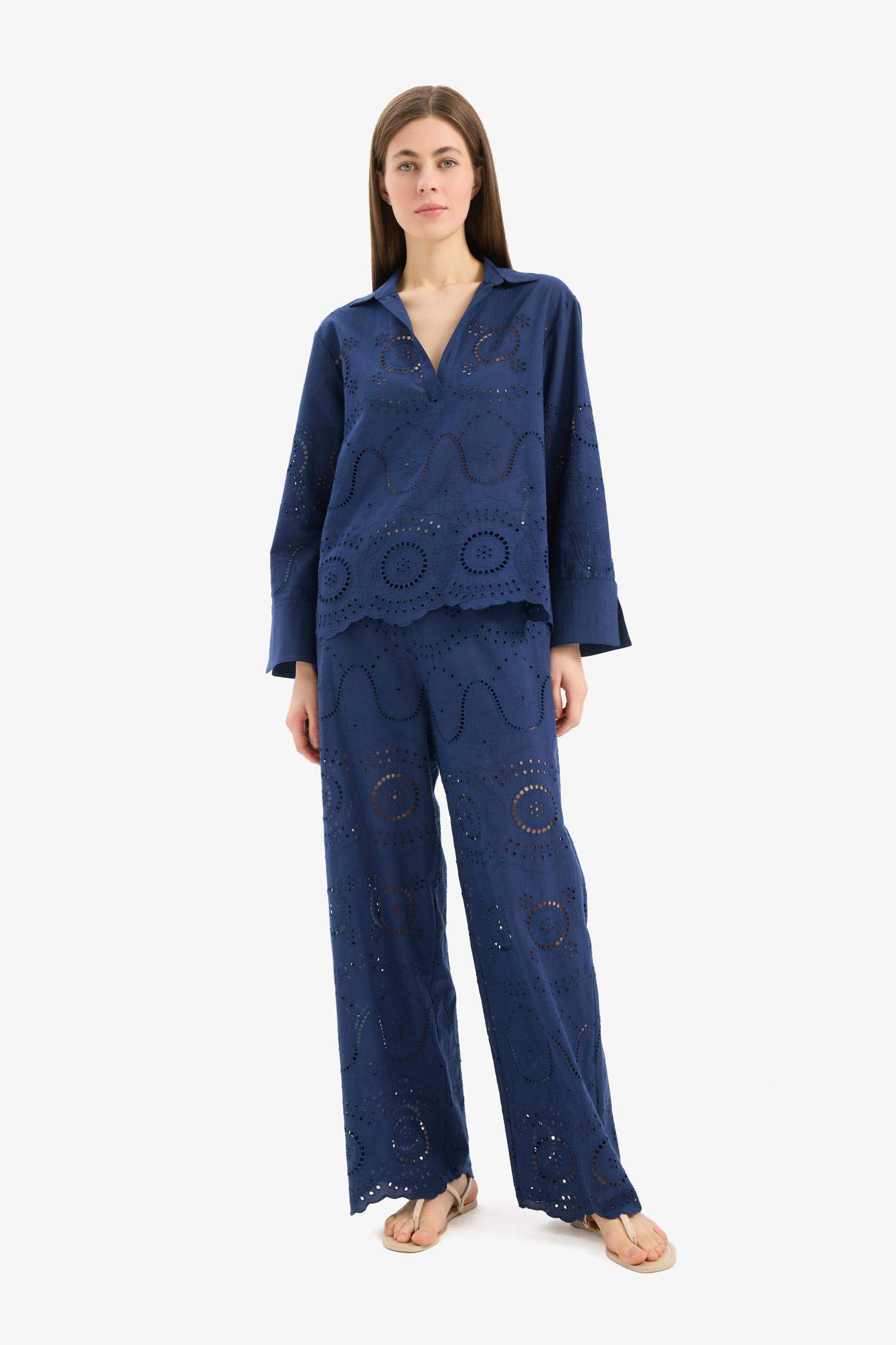 Regular Fit Brode Plaj Pantolonu-Fall in Love