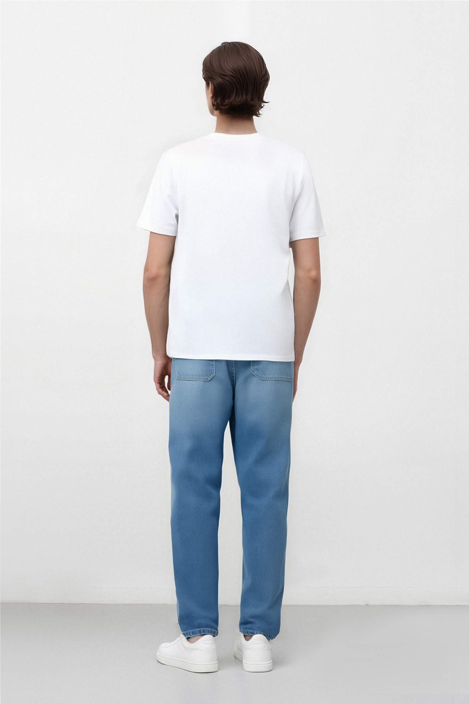 Cotton Balloon Fit Loose Fit High Waist Jeans